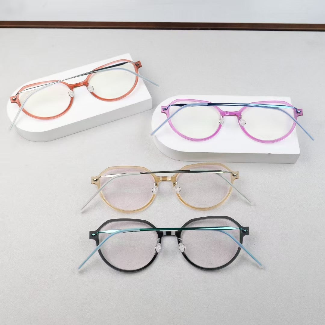 Inspired Lindberg 6582 – Ultralight Round Titanium Eyeglasses (1:1 Mirror Quality)