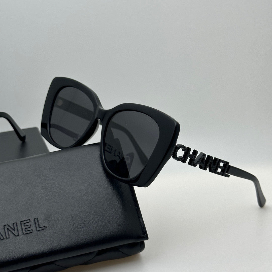 Chanel CH5422B Rectangular Crystal Logo Sunglasses (Inspired, 1:1 Mirror Quality)
