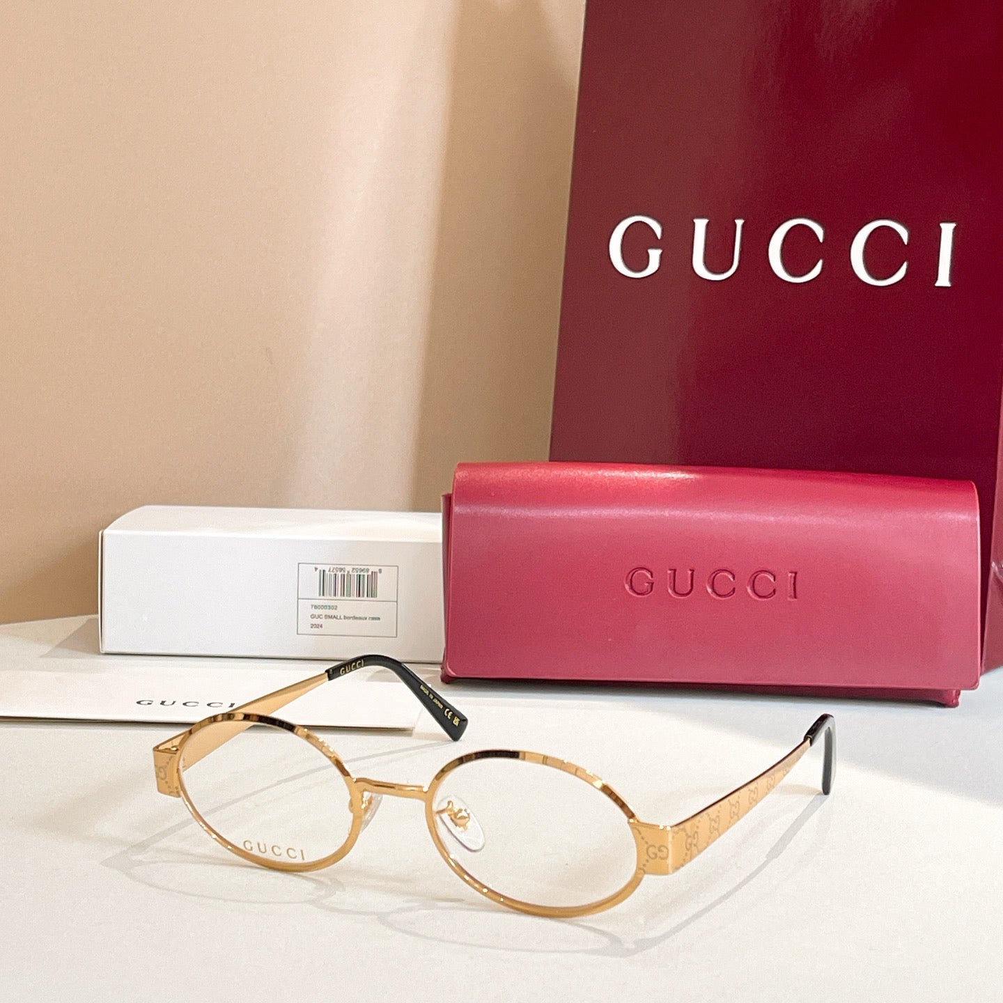 Gucci GG1854O – Retro Oval Optical Glasses (Inspired, 1:1 Mirror Quality)