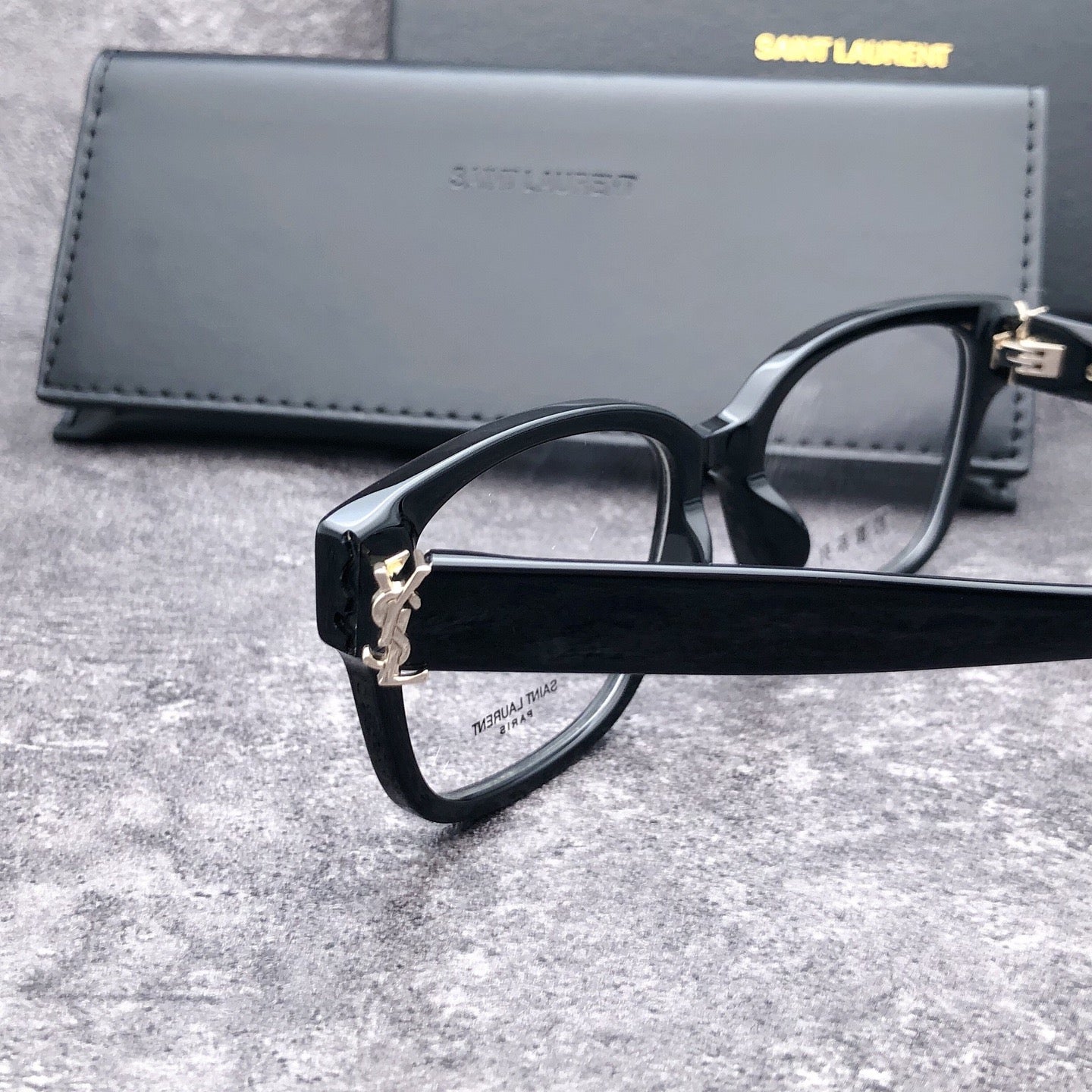 Inspired Saint Laurent SLM150/F – Bold Rectangular Eyeglasses (1:1 Mirror Quality)