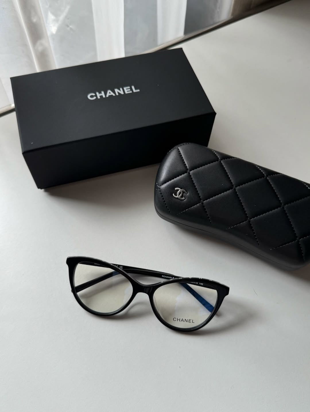 Inspired Chanel 3393 – Oversized Cat-Eye Eyeglasses (1:1 Mirror Quality)