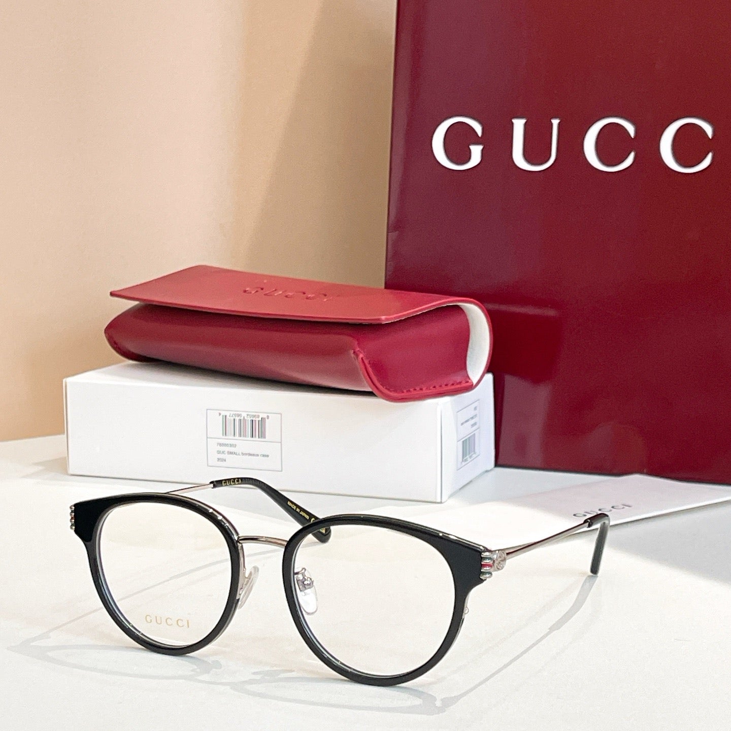 GG1885OA Inspired Cat-Eye Optical Glasses – Premium Acetate & Metal Frame