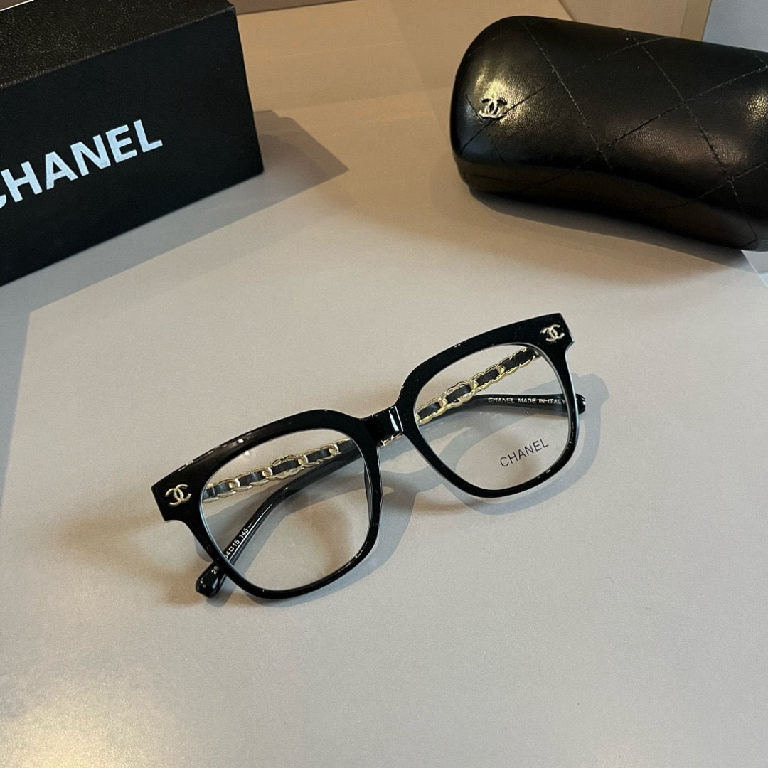Inspired Chanel 2811 – Square Optical Eyeglasses with Chain Detail (1:1 Mirror Quality)