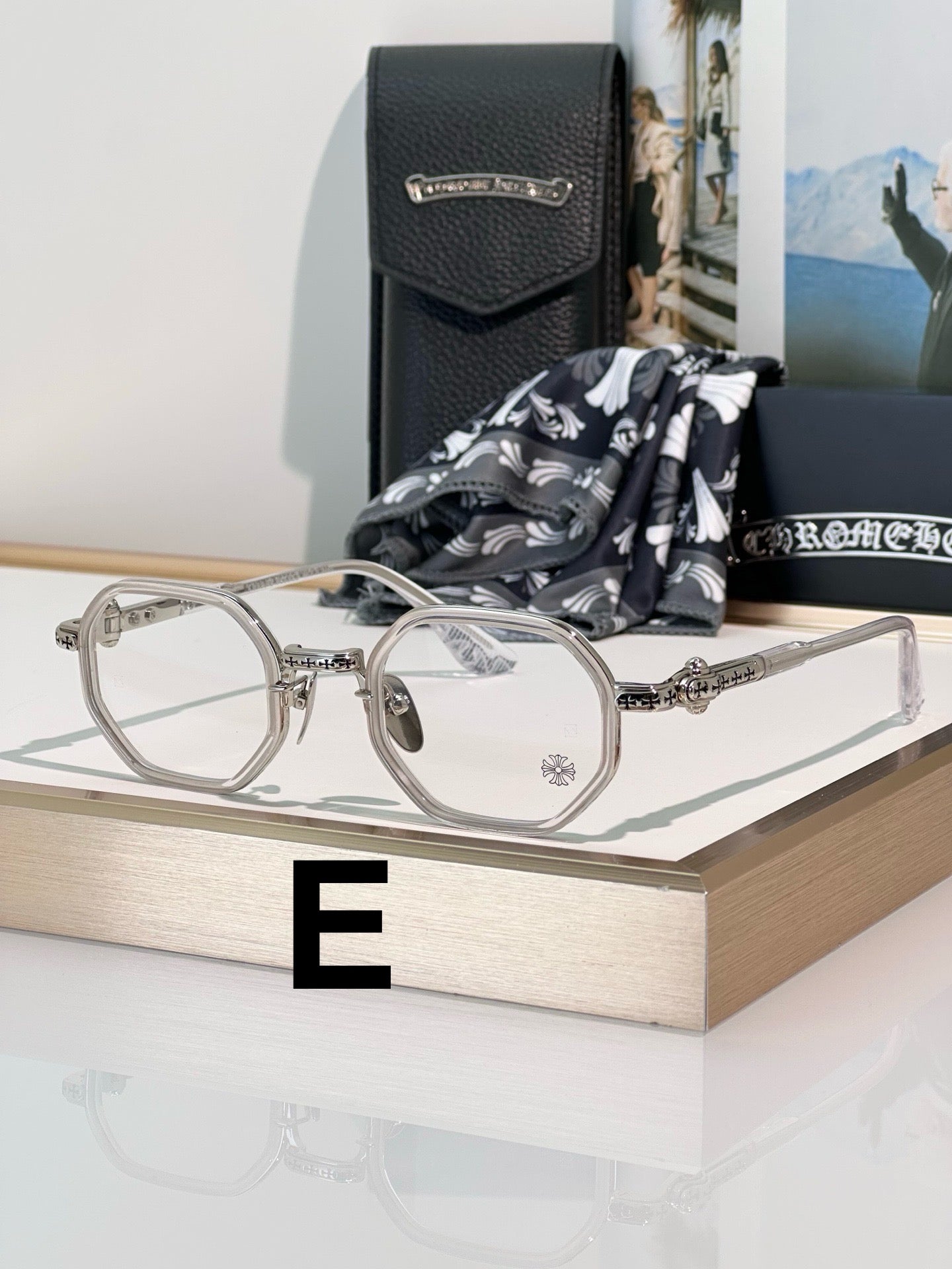 Inspired Chrome Hearts TATTERS Optical Glasses – Geometric Frame (1:1 Mirror Quality)