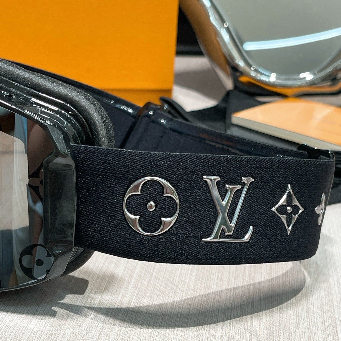 Inspired Louis Vuitton Ski Goggles – Black Monogram Design (Unisex)
