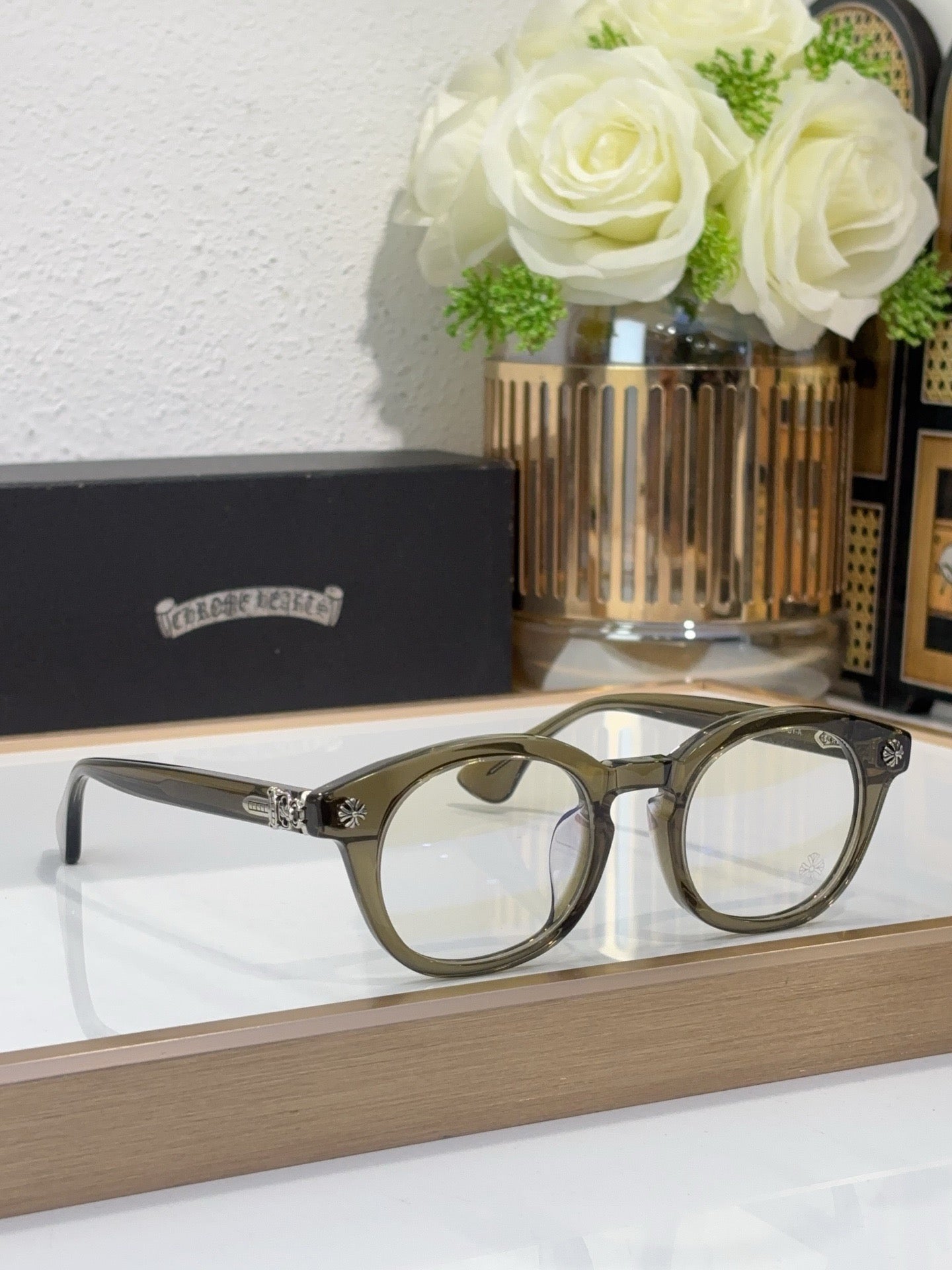 Chrome Hearts “BABY” – Premium Round Optical Eyeglasses (1:1 Mirror Quality)