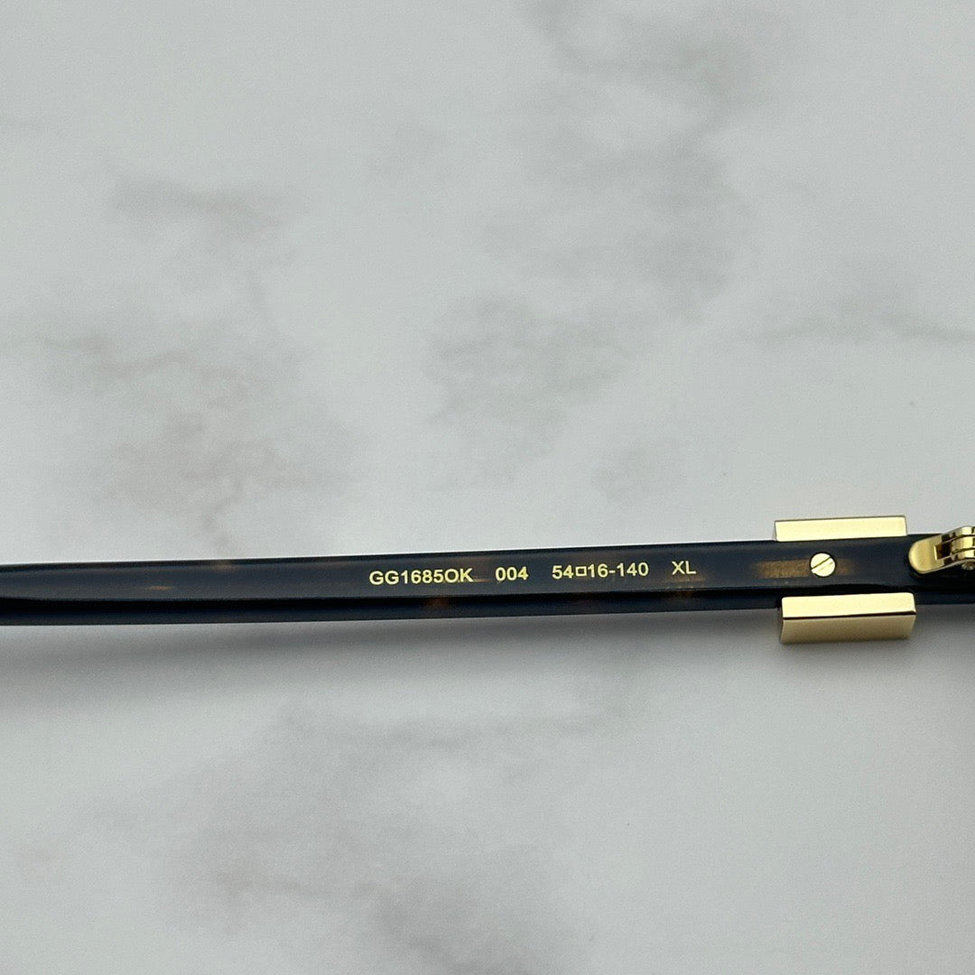 nspired Gucci GG1685OK – Rectangular Acetate Eyeglasses with Crystal Logo