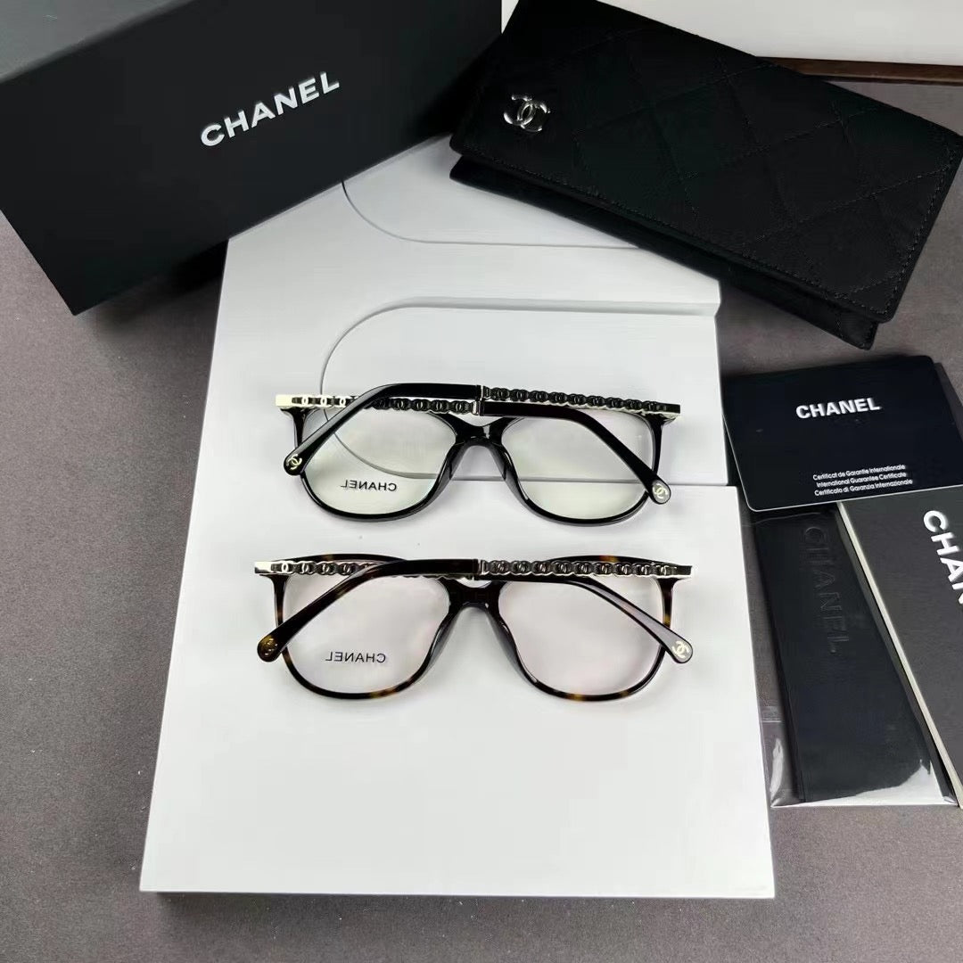 Inspired Chanel 3408-Q-A – Cat-Eye Eyeglasses with Braided Temple Design (1:1 Mirror Quality)
