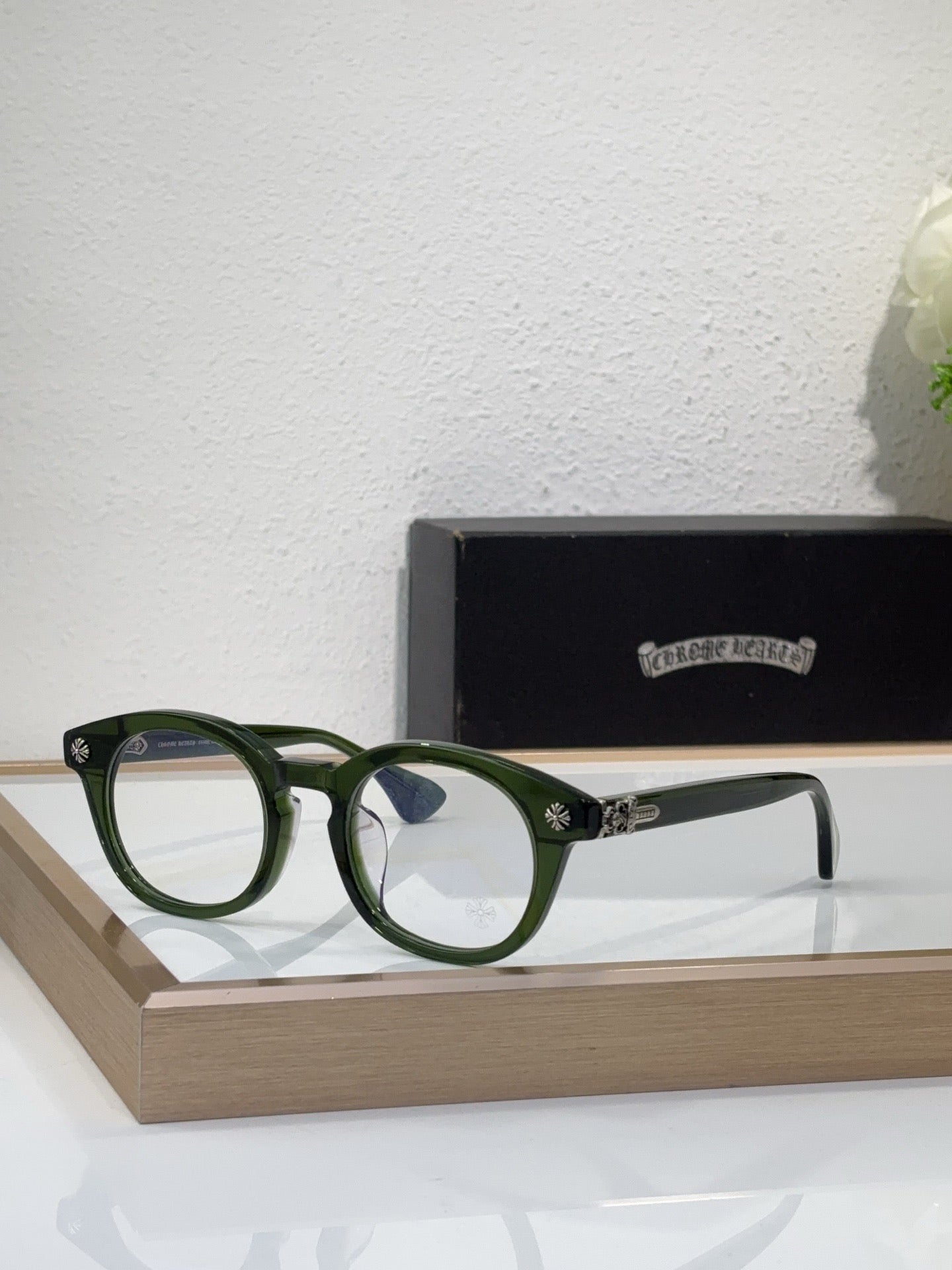 Chrome Hearts “BABY” – Premium Round Optical Eyeglasses (1:1 Mirror Quality)