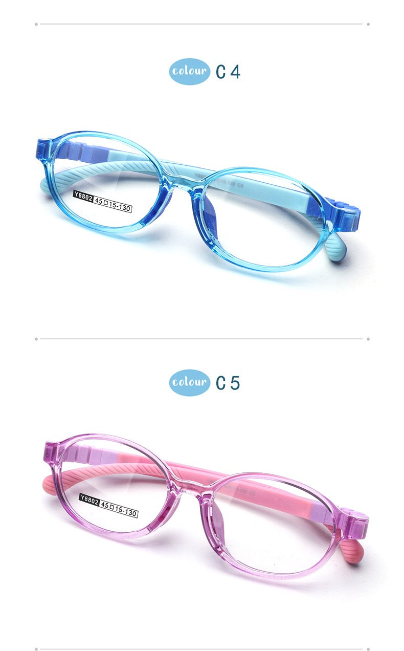 Kids Lightweight Eyeglass Frame – Model T8802 (Ages 6–12)