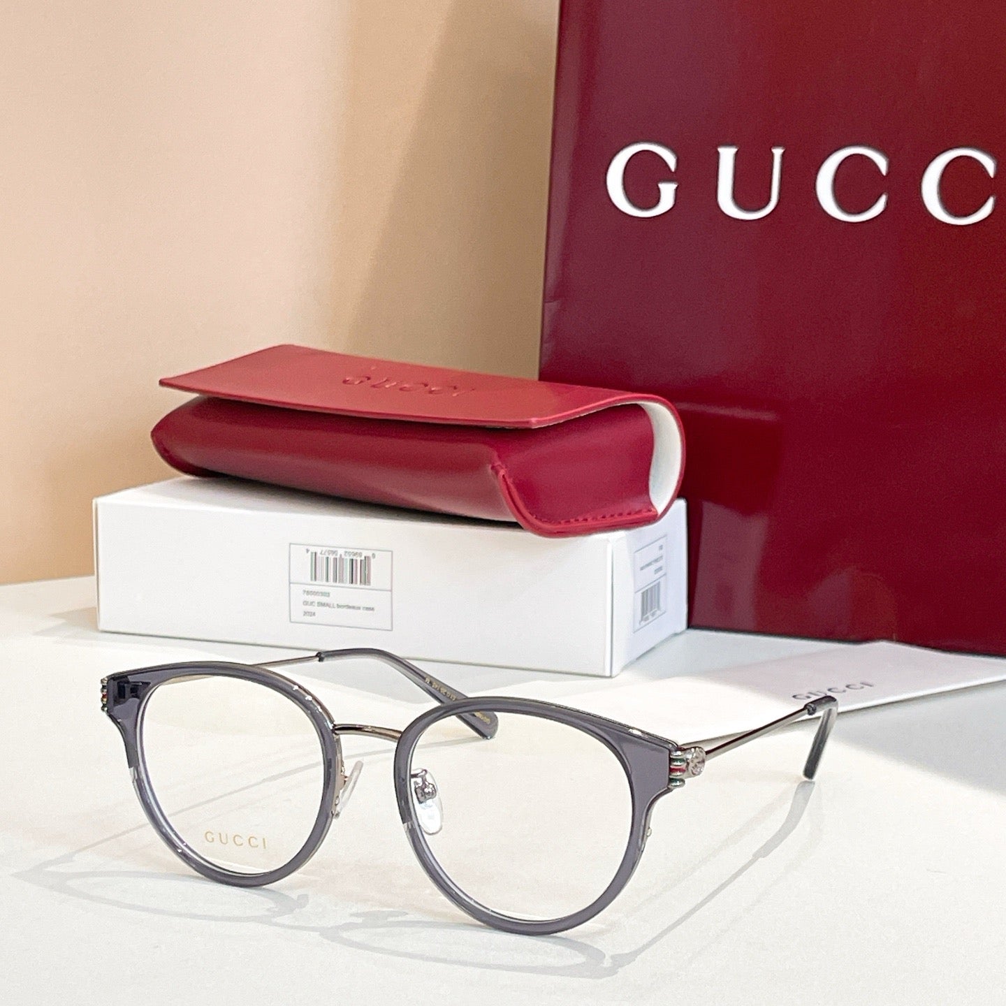 GG1885OA Inspired Cat-Eye Optical Glasses – Premium Acetate & Metal Frame