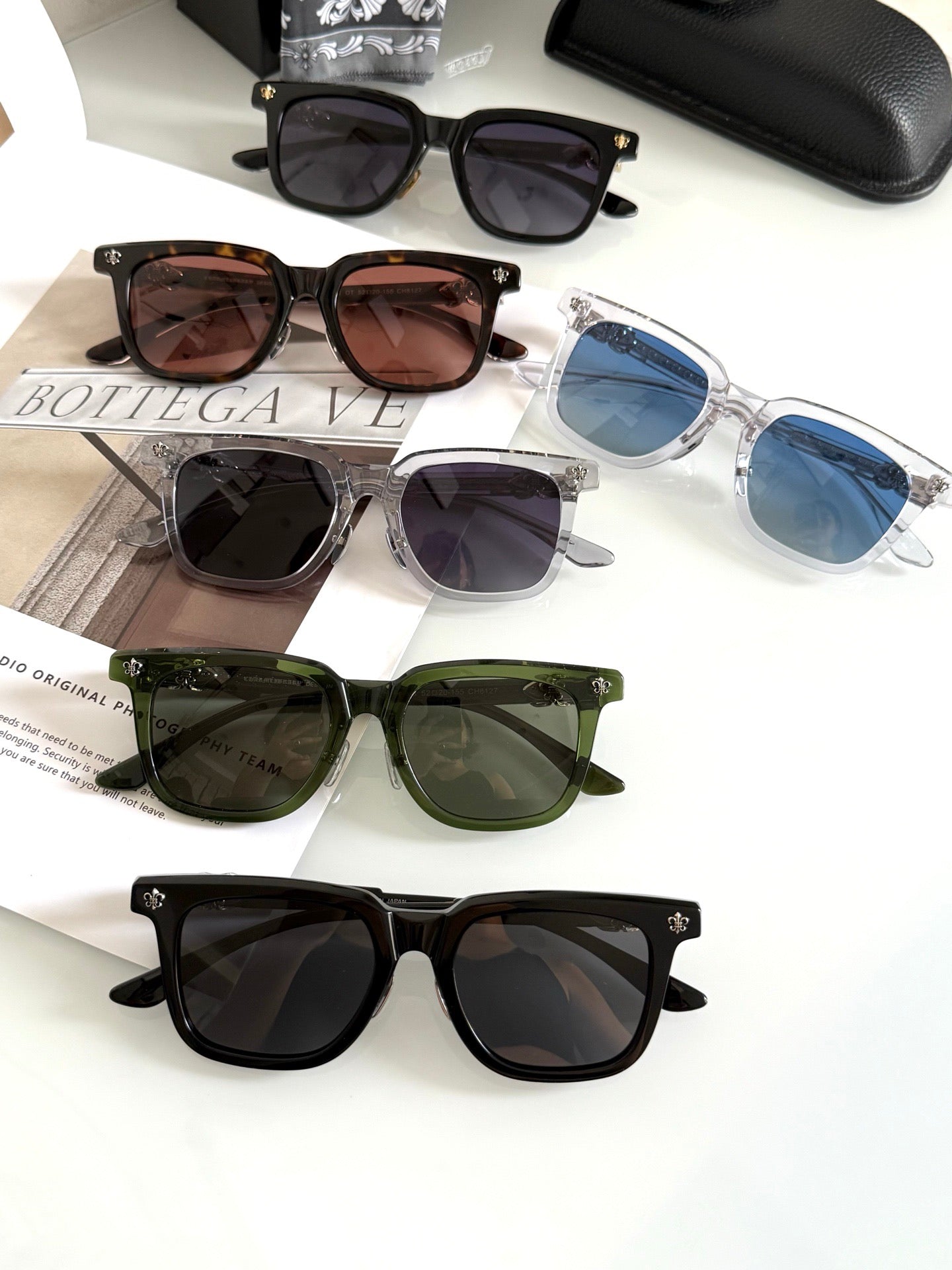 Inspired Chrome Hearts CH8127 – Thick Acetate Square Sunglasses (1:1 Mirror Quality)