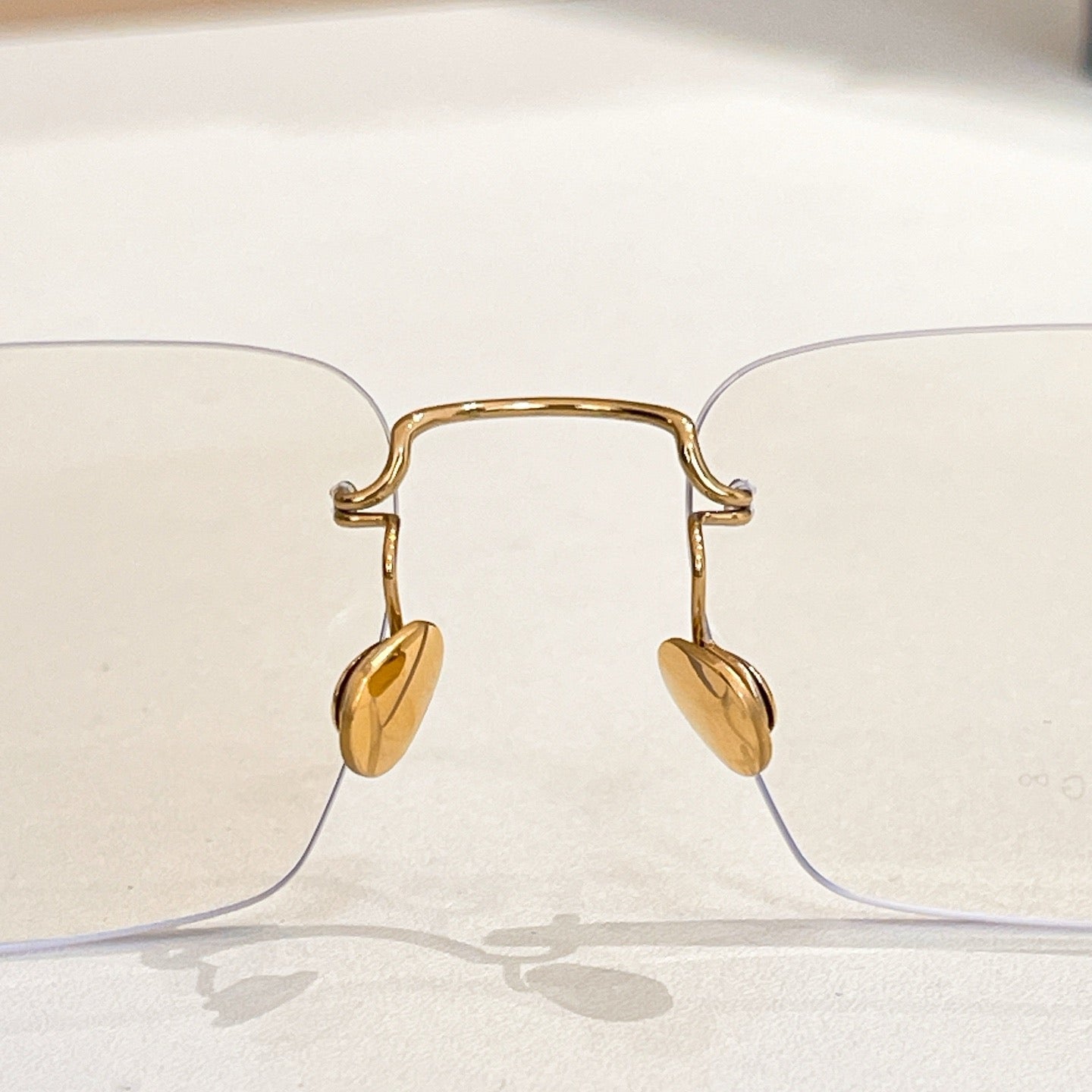 Inspired Lindberg 2494 – Rimless Rectangular Titanium Eyeglasses (1:1 Mirror Quality, 18K Finish)