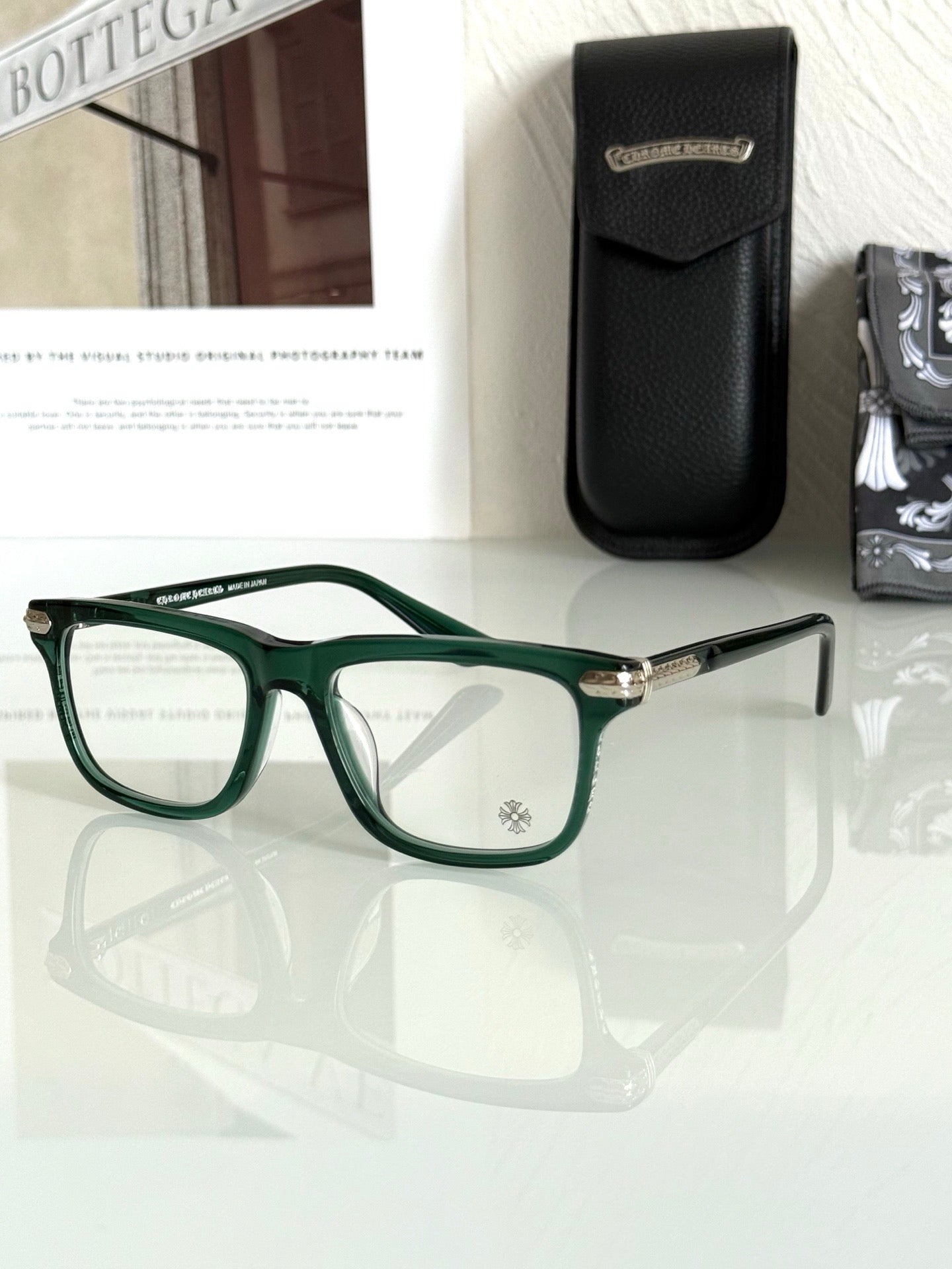 Inspired Chrome Hearts LITTLE DINGER – Square Acetate Eyeglasses (1:1 Mirror Quality)