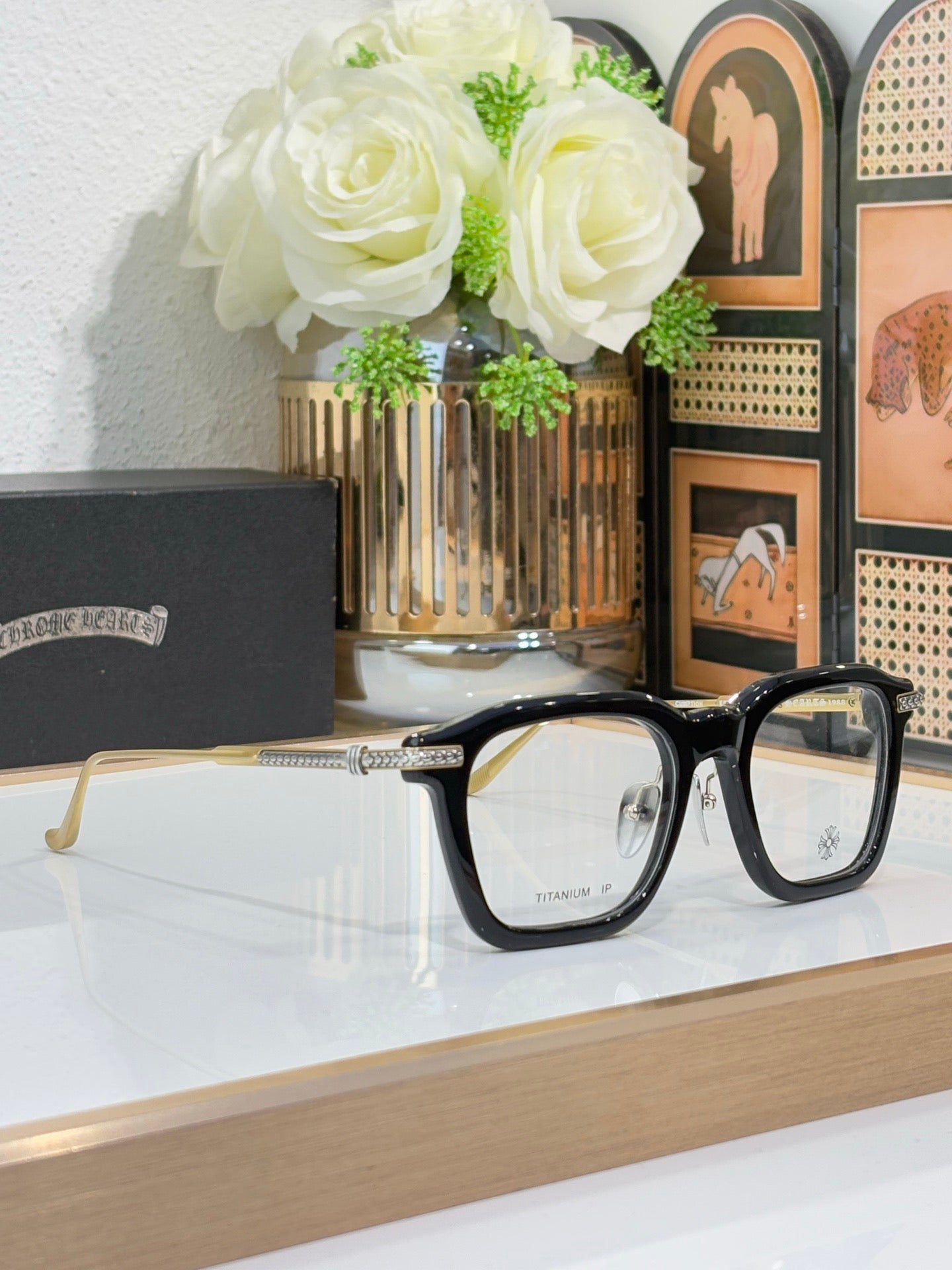 Chrome Hearts CUMPTION – Bold Acetate Optical Eyeglasses (1:1 Mirror Quality)