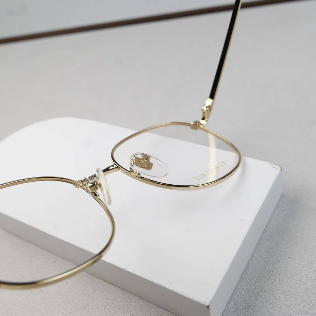 GG1469OA Inspired Square Metal Optical Glasses – Lightweight Aviator Style
