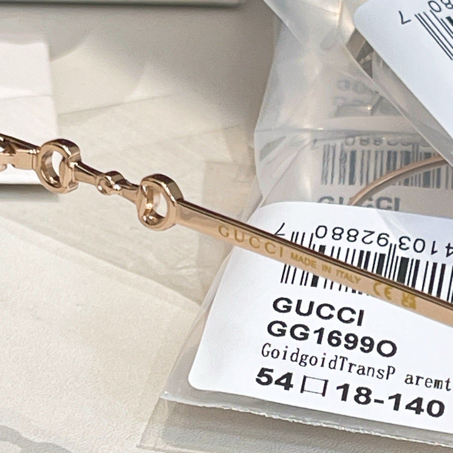 GG1699O Gucci Inspired Optical Glasses – Round Metal Frame