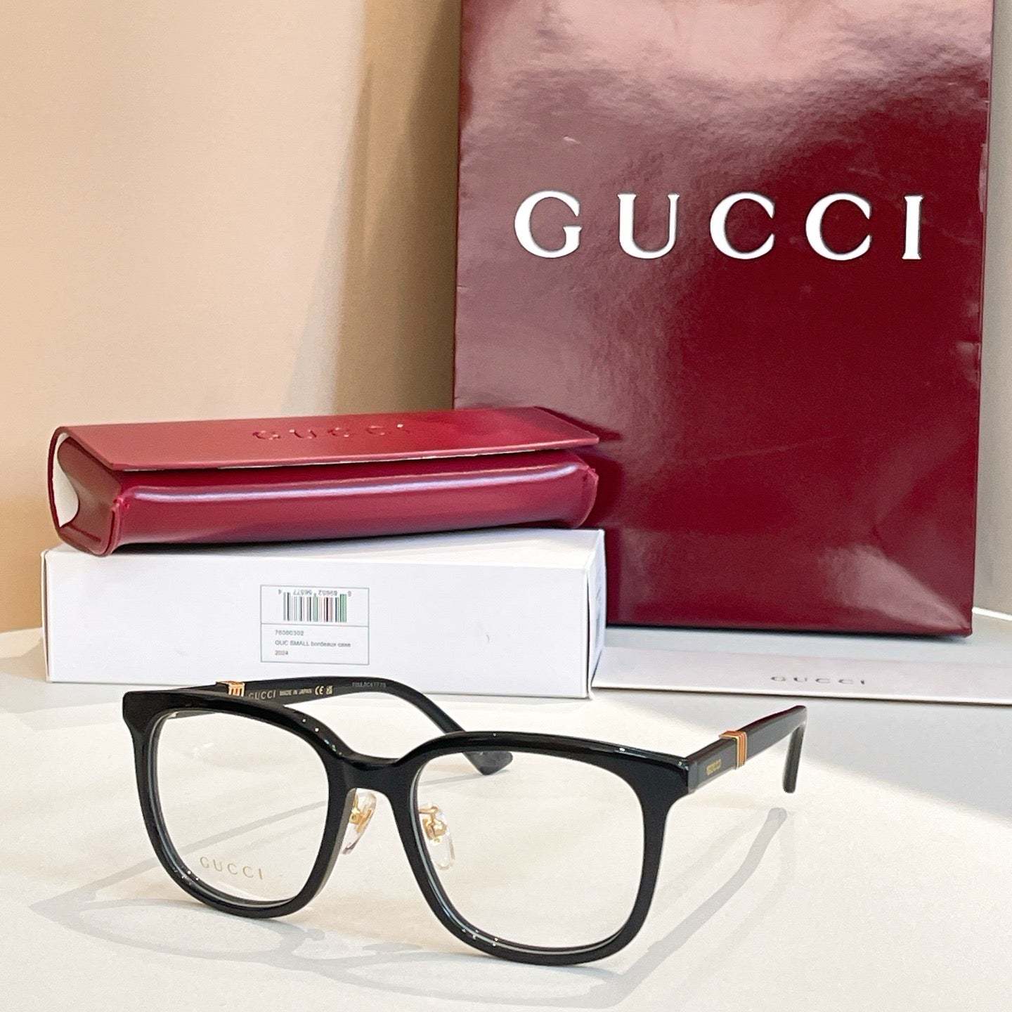 Gucci Inspired GG1497O Optical Glasses – Cat-Eye Acetate Frame