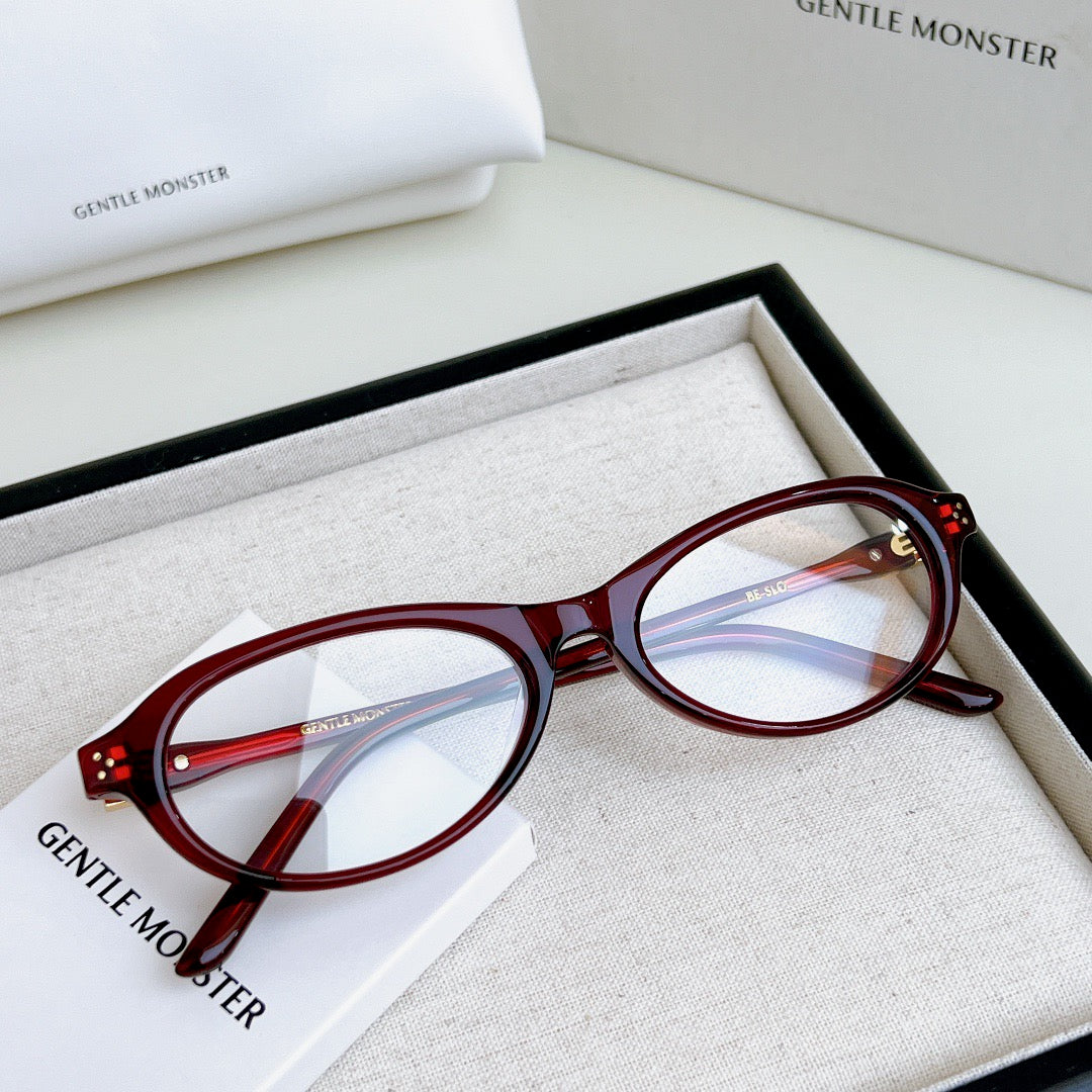Inspired Gentle Monster Be Slo – Retro Oval Optical Eyeglasses (1:1 Mirror Quality)