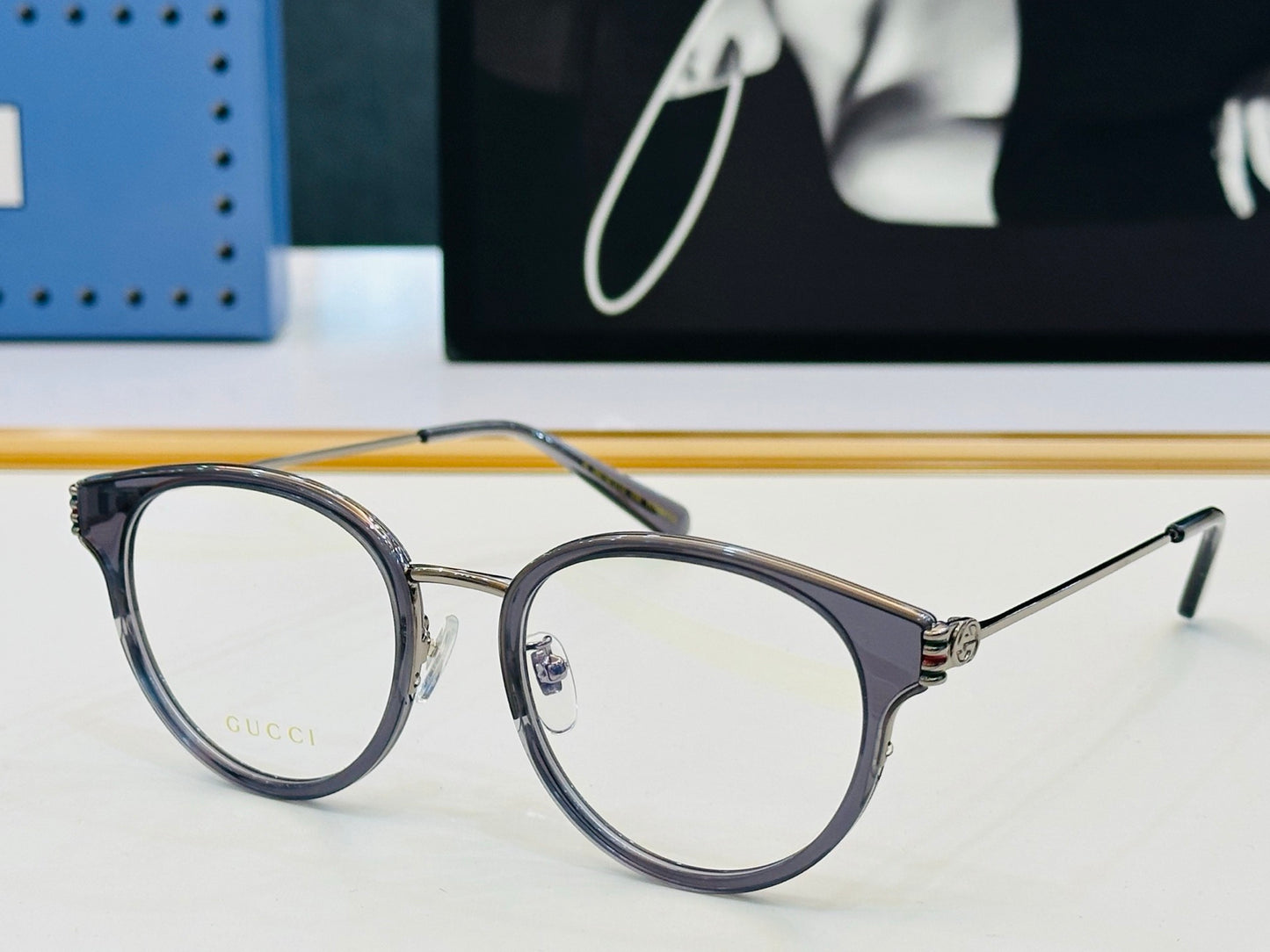 GG1885OA Inspired Cat-Eye Optical Glasses – Premium Acetate & Metal Frame