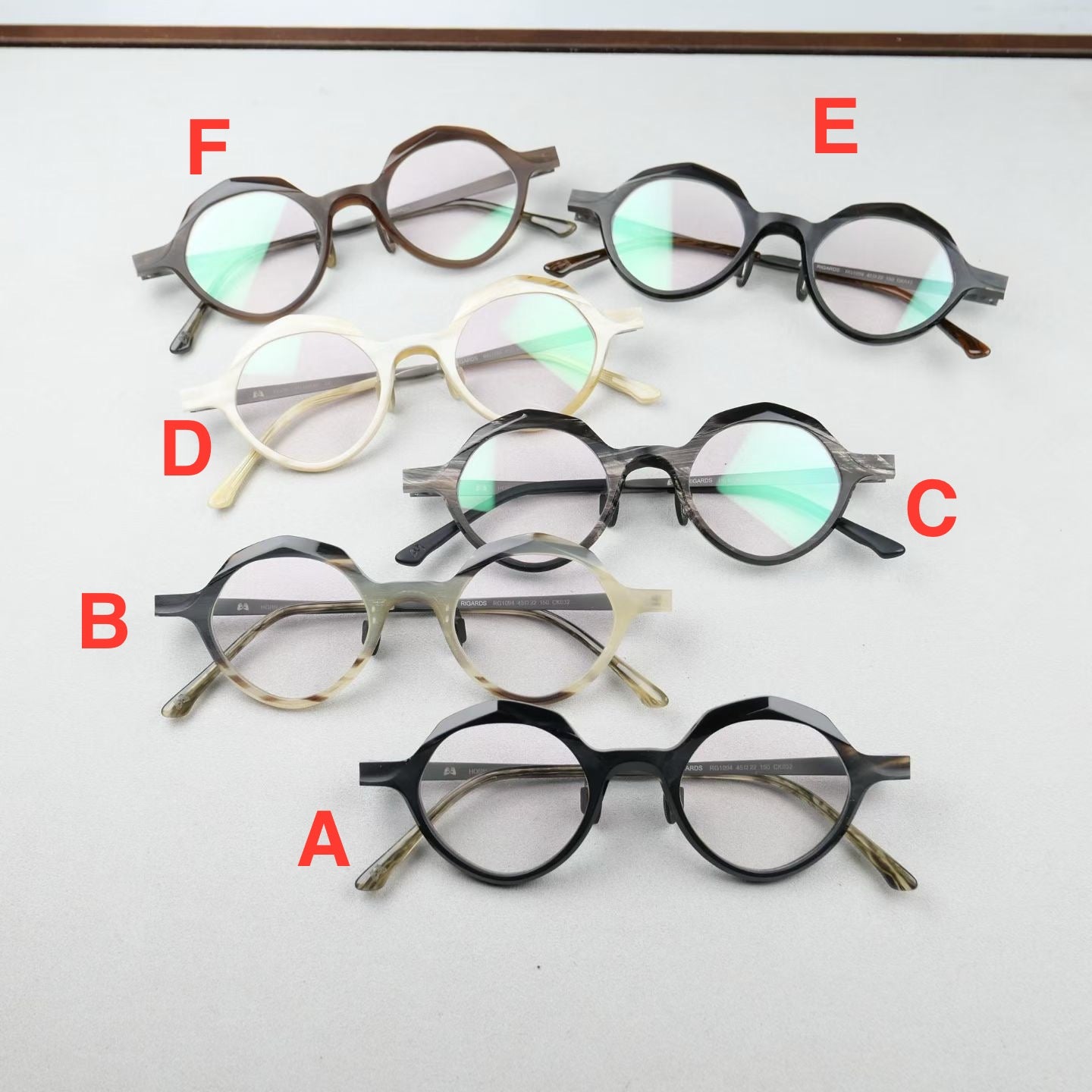 Inspired Rigards RG1094 – Octagonal Round Titanium Eyeglasses (1:1 Mirror Quality)
