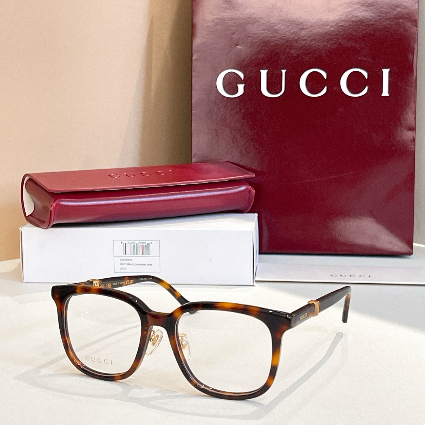 Gucci Inspired GG1497O Optical Glasses – Cat-Eye Acetate Frame