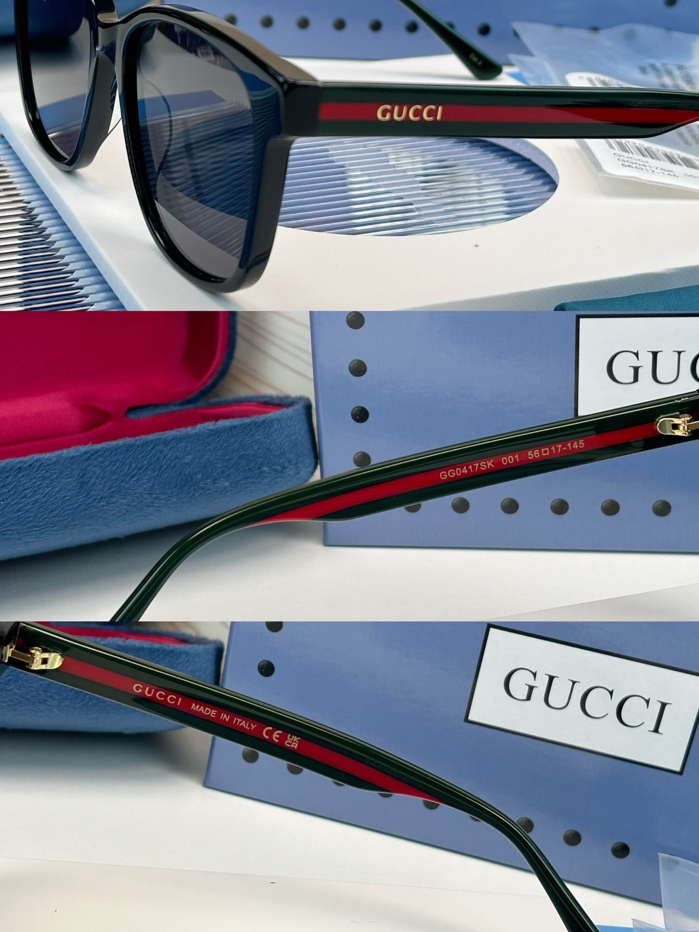 Inspired Gucci GG0417SK – Classic Square Unisex Sunglasses