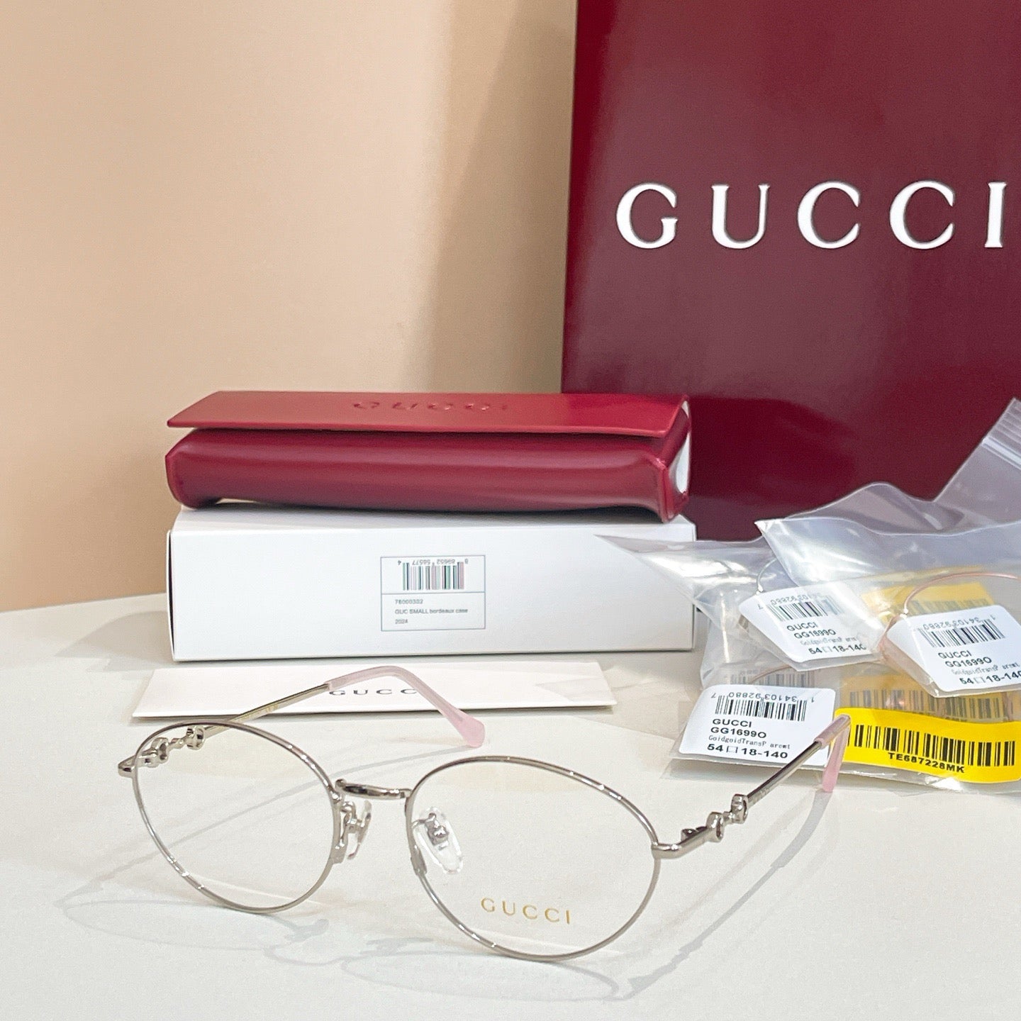 GG1699O Gucci Inspired Optical Glasses – Round Metal Frame