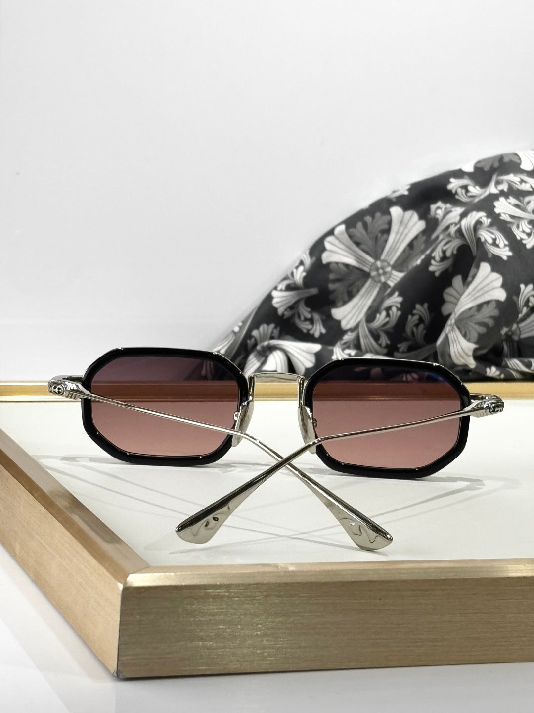 Inspired Chrome Hearts STYLIDA – Octagonal Metal Sunglasses with Zeiss Lenses (1:1 Mirror Quality)