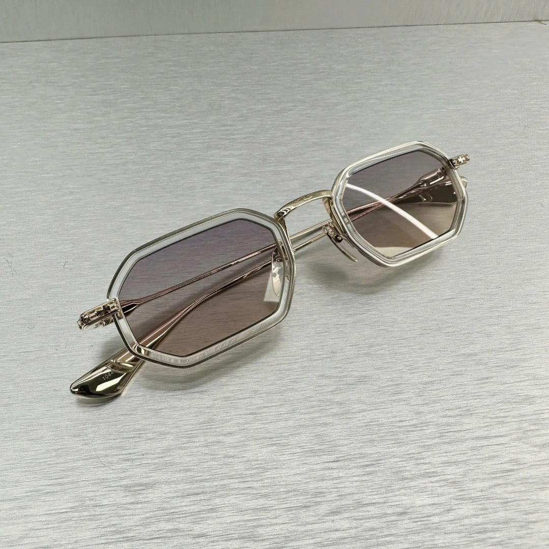 Inspired Chrome Hearts STYLIDA – Octagonal Metal Sunglasses with Zeiss Lenses (1:1 Mirror Quality)