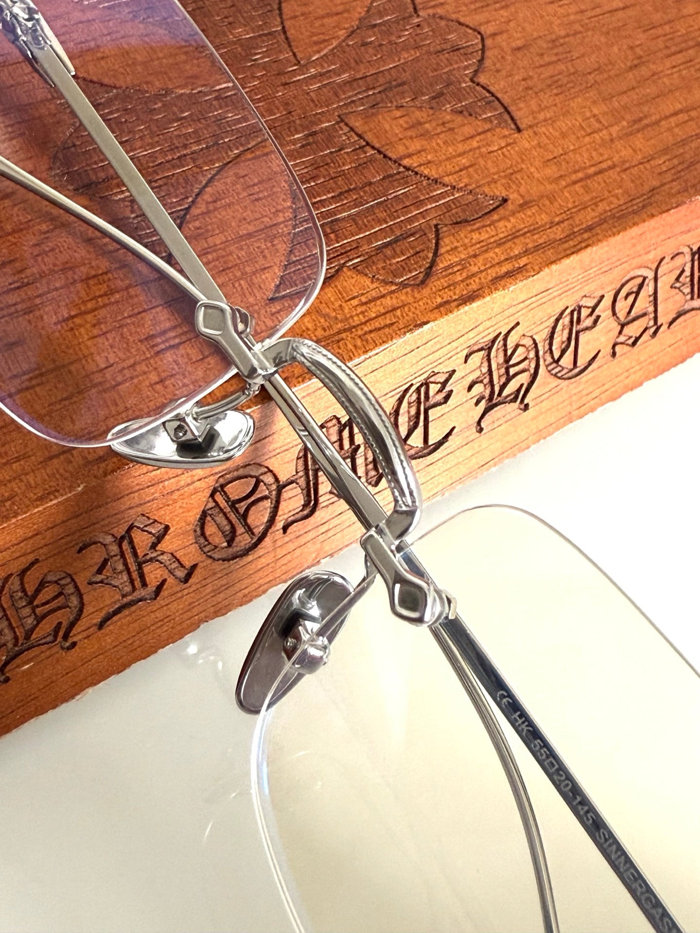 Inspired Chrome Hearts SINNERGASM – Rimless Luxury Eyeglasses (1:1 Mirror Quality)