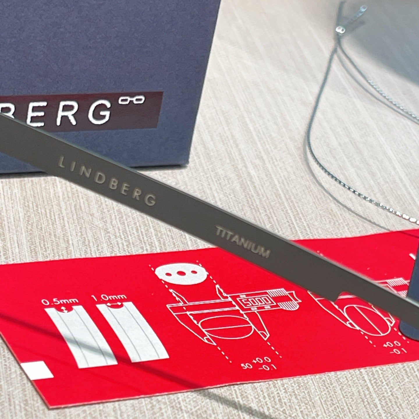 Inspired Lindberg 9763 – Bold Square Red Acetate Titanium Eyeglasses (1:1 Mirror Quality)