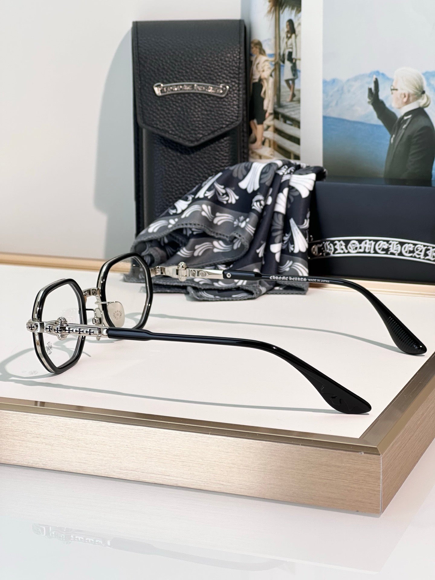 Inspired Chrome Hearts TATTERS Optical Glasses – Geometric Frame (1:1 Mirror Quality)