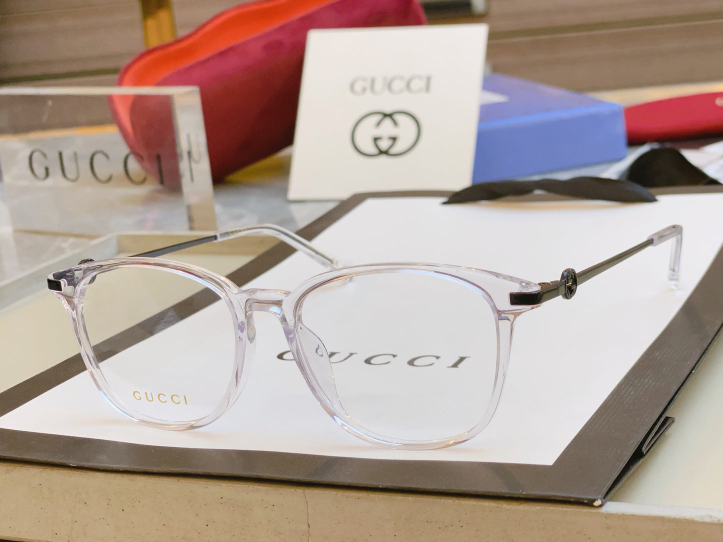 Inspired Gucci GG1745OA Oversized Square Optical Eyeglasses (1:1 Mirror Quality)