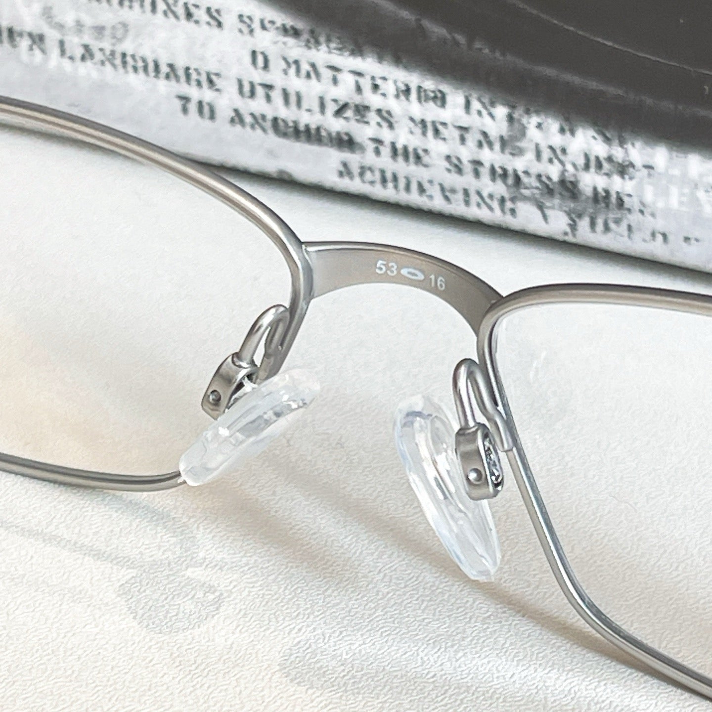 OX5121 Silver Eyeglasses- Inspired by Oakley Titanium Lightweight Designer-Inspired Frame