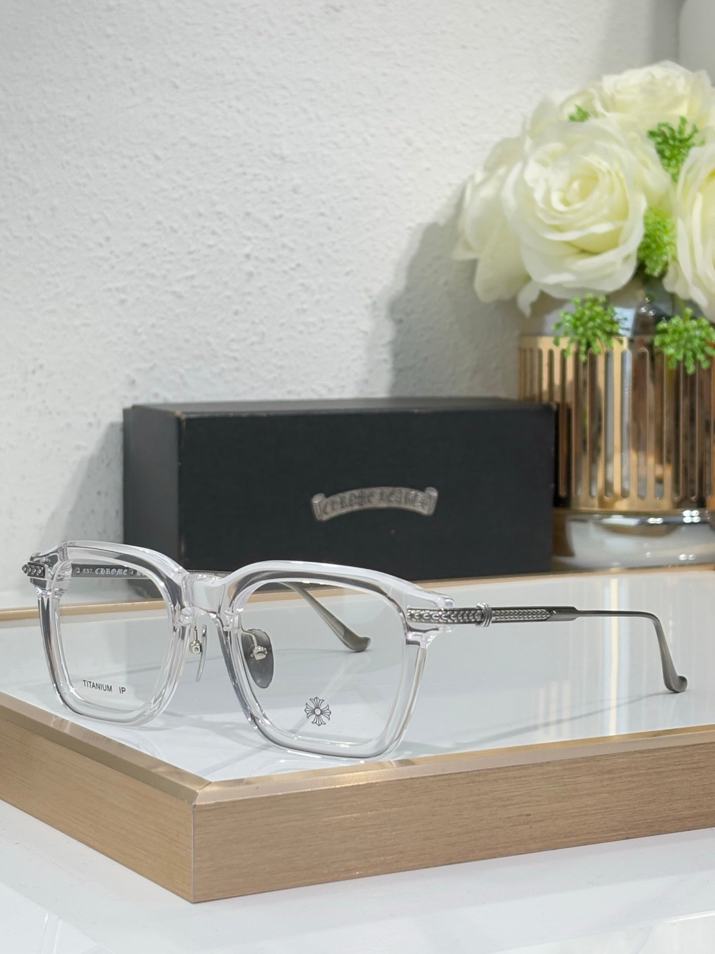 Chrome Hearts CUMPTION – Bold Acetate Optical Eyeglasses (1:1 Mirror Quality)