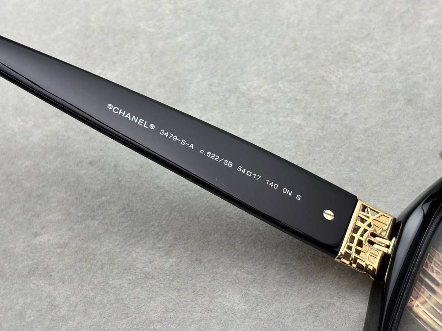 Inspired Chanel CH3479-S-A – Oversized Square Eyeglasses with Gold Detailing (1:1 Mirror Quality)