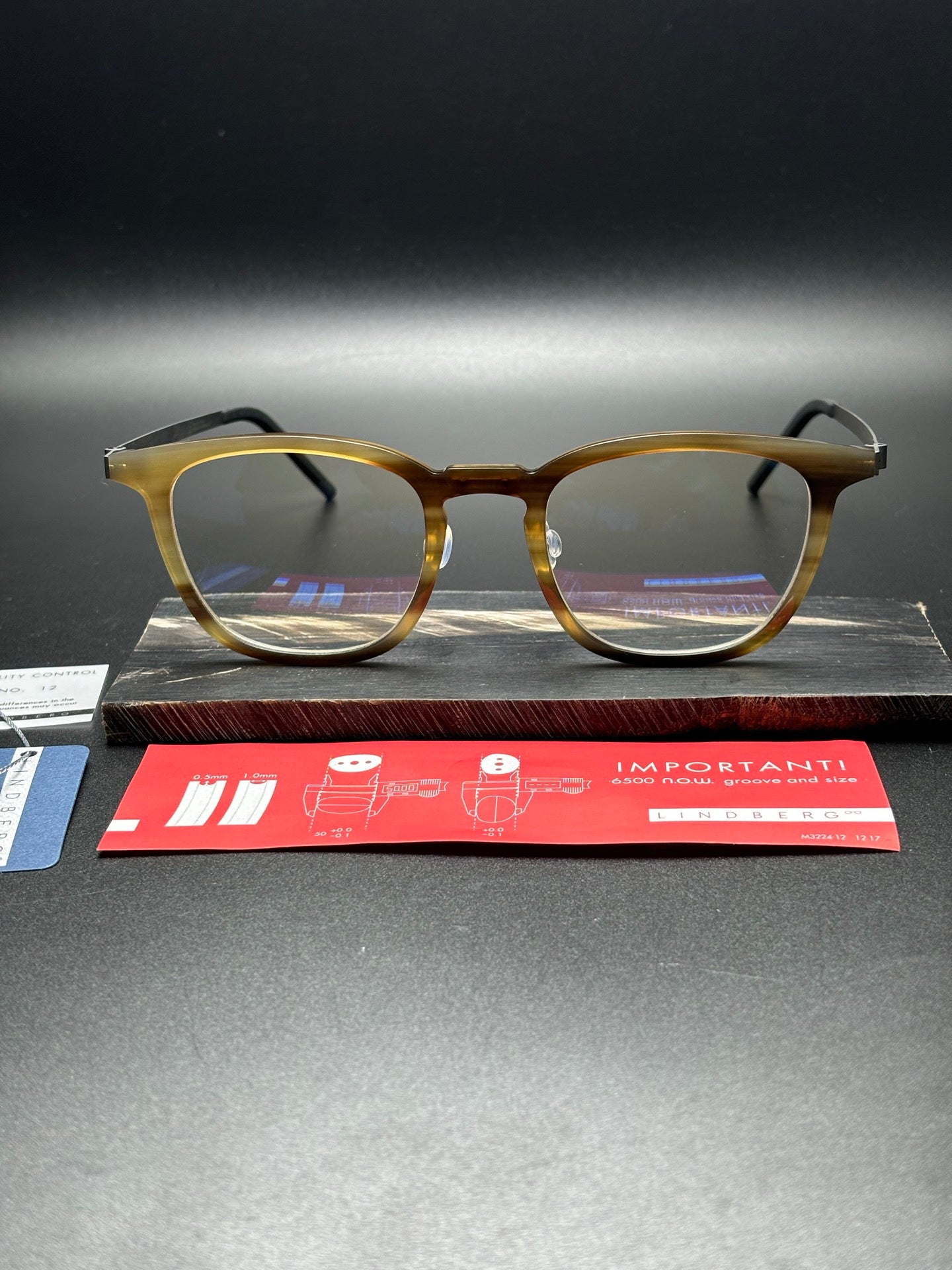 Inspired Lindberg 1856 Horn Limited – Square Buffalo Horn Eyeglasses (1:1 Mirror Quality)