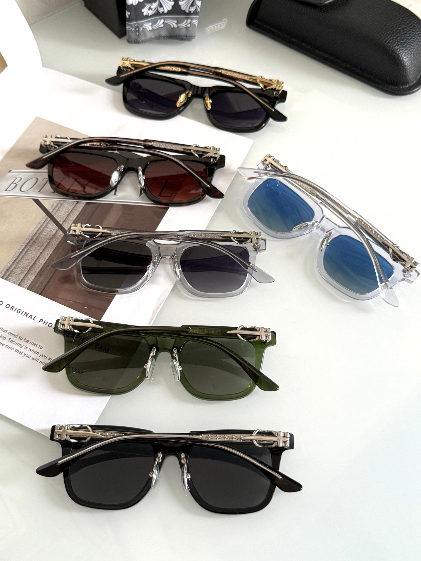 Inspired Chrome Hearts CH8127 – Thick Acetate Square Sunglasses (1:1 Mirror Quality)