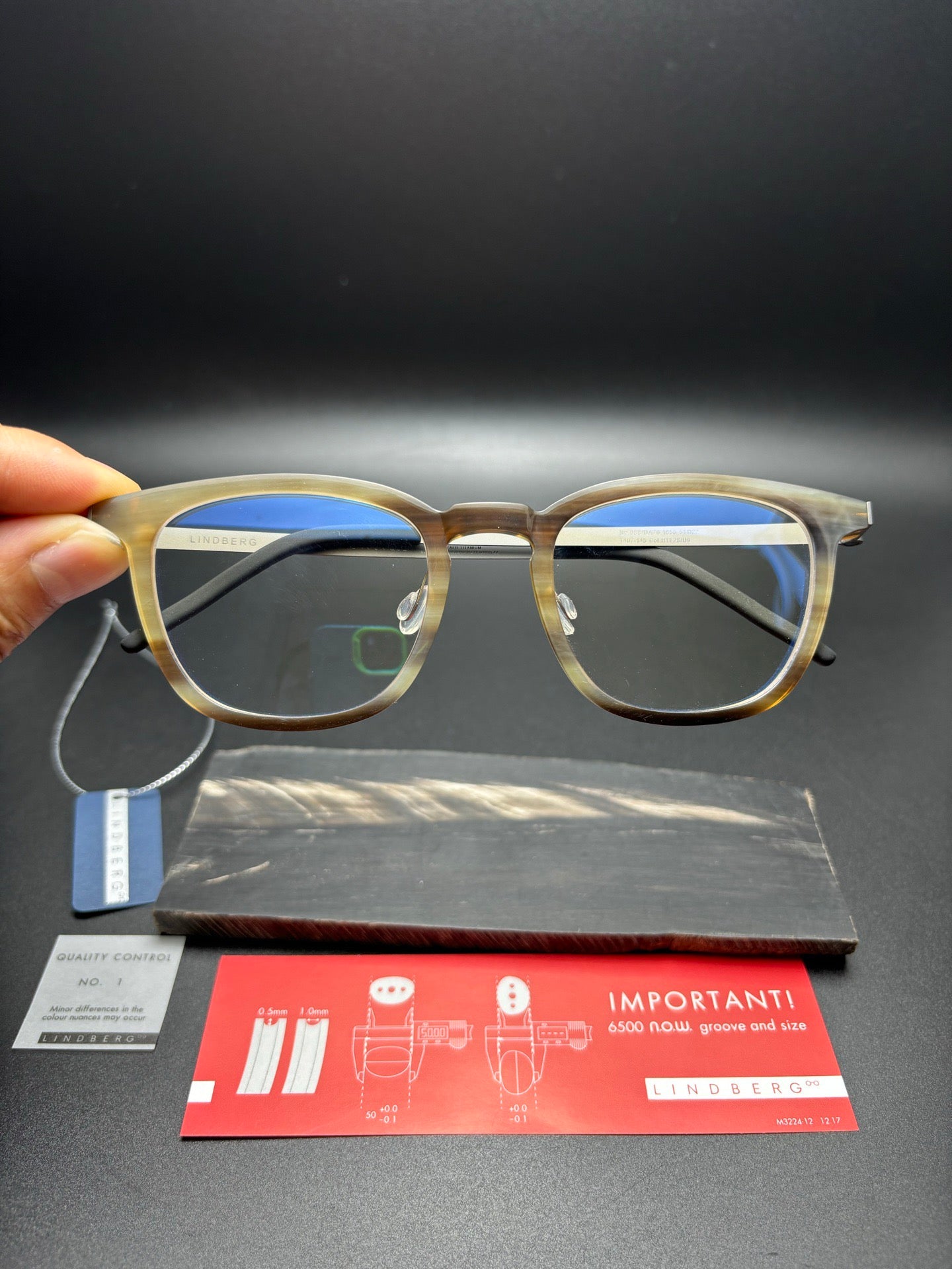 Inspired Lindberg Horn Unique – Buffalo Titanium Eyeglasses (1:1 Mirror Quality)