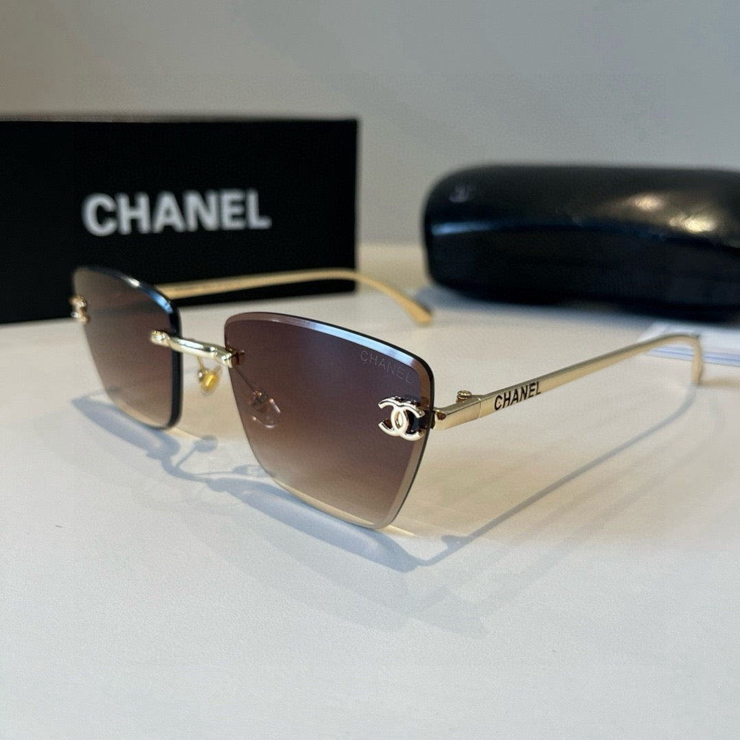 Inspired Chanel 6B073 – Rimless Gradient Square Sunglasses (1:1 Mirror Quality)