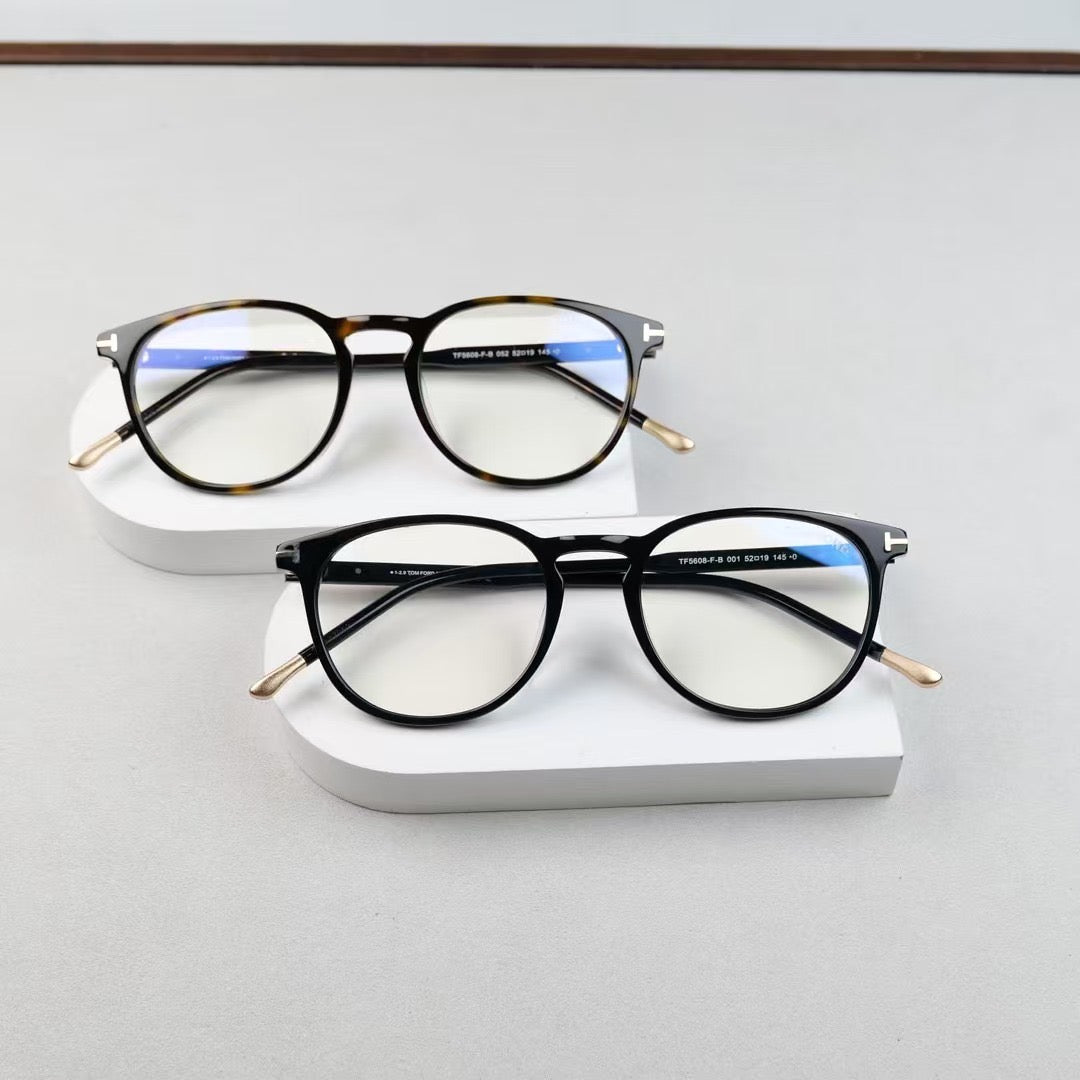 Tom Ford Inspired TF5608-F-B Eyeglasses | Designer Style Optical Frames