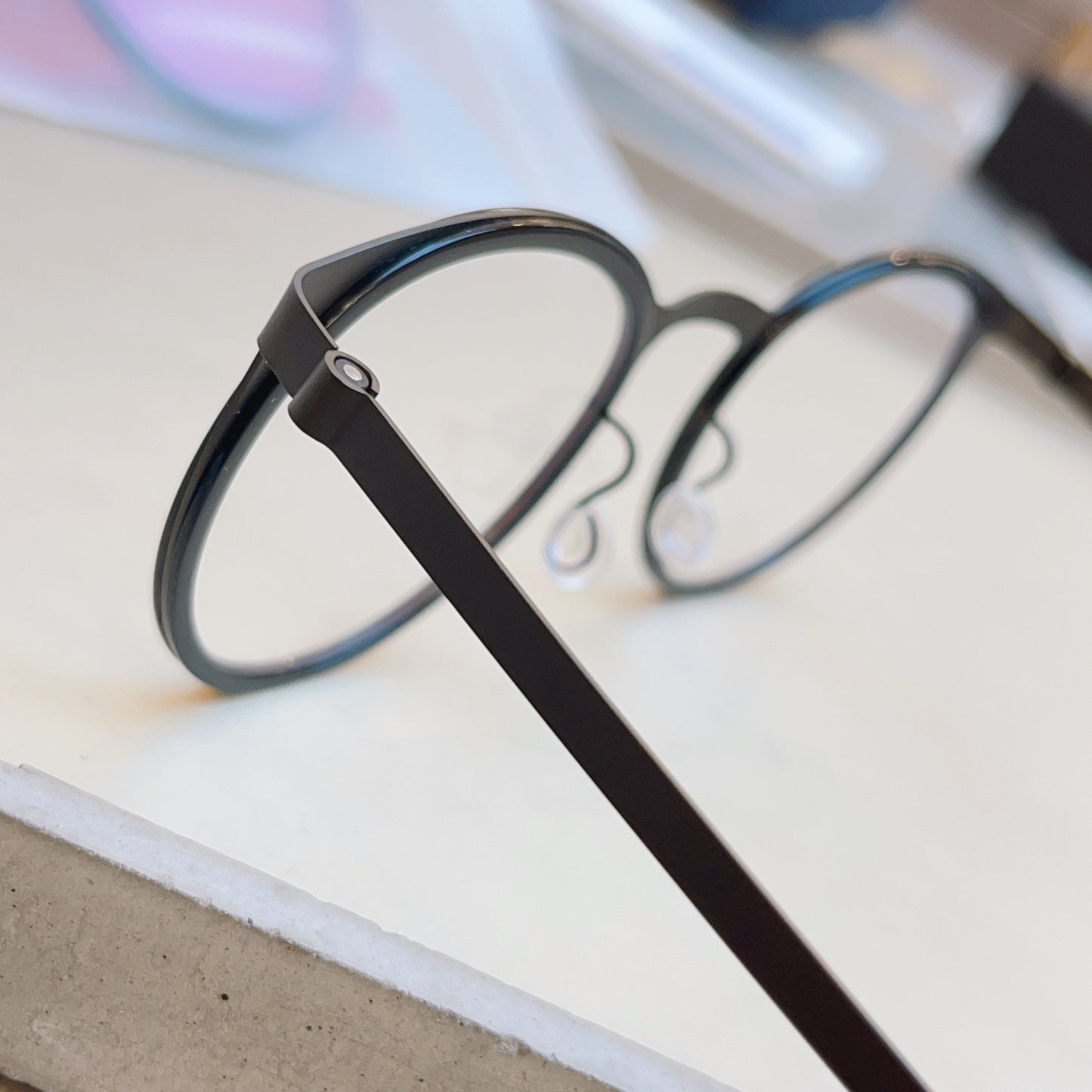 LINDBERG 9704 – Retro Cat-Eye Titanium Eyeglasses (High Edition)