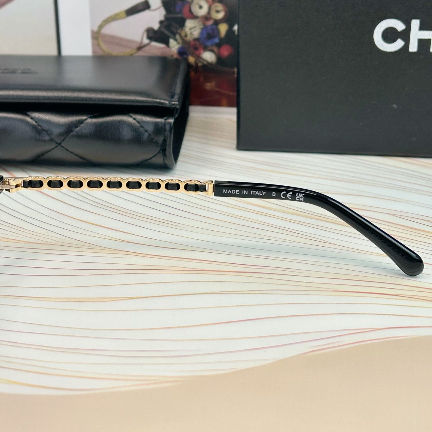 Inspired Chanel CH3476 – Oval Eyeglasses with Chain Temples (1:1 Mirror Quality)