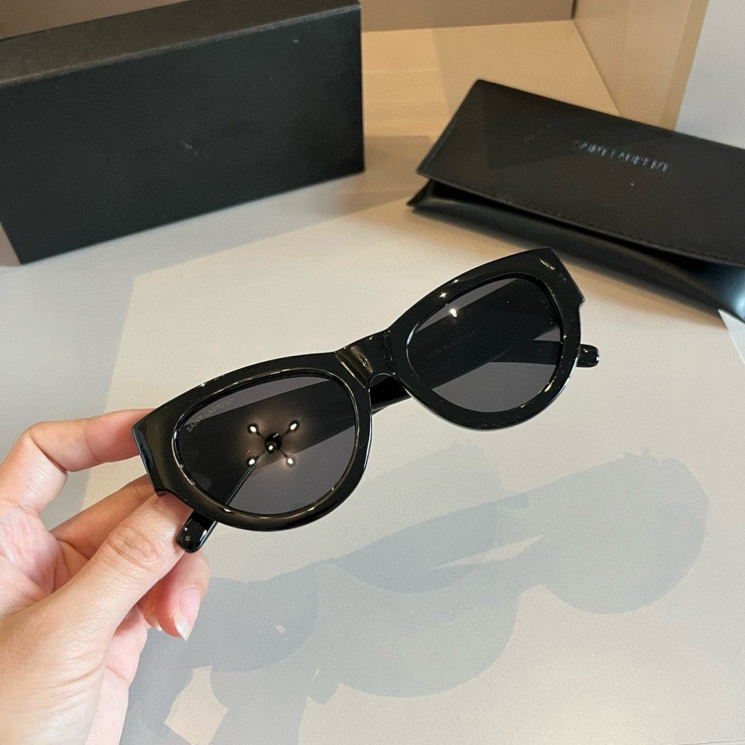 Inspired Saint Laurent SL M94 – Cat-Eye Logo Sunglasses (1:1 Mirror Quality)