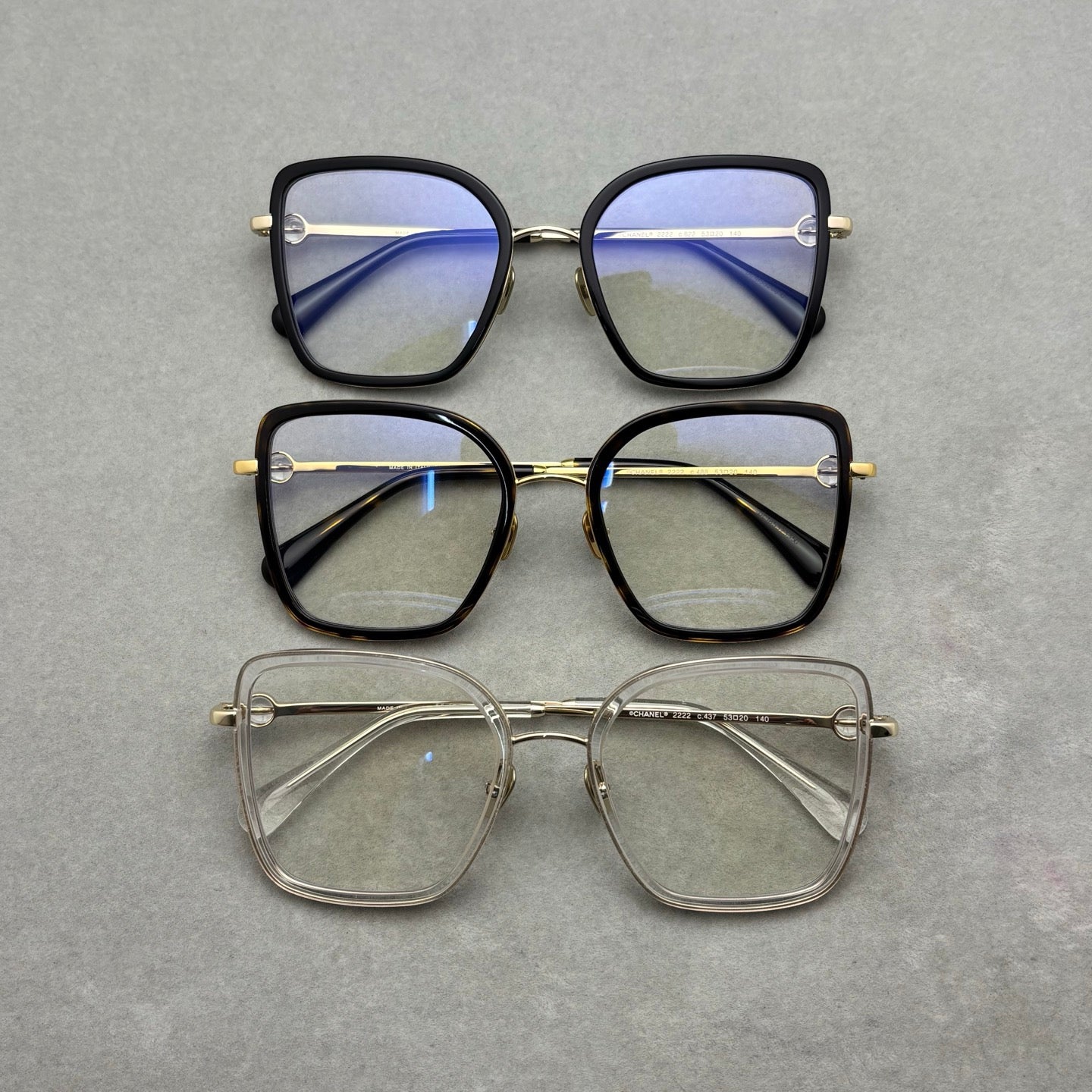 Inspired Chanel 2222 – Oversized Square Eyeglasses (1:1 Mirror Quality)