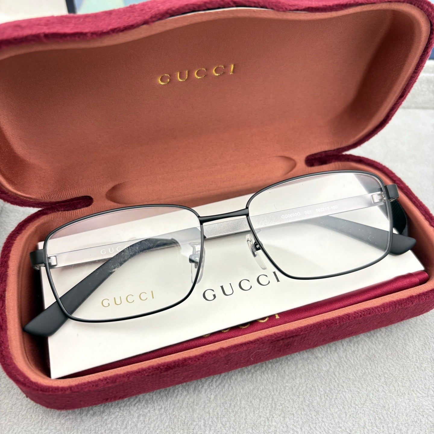 GG0693O -Gucci Inspired Optical Glasses – Men’s Business Metal Frame