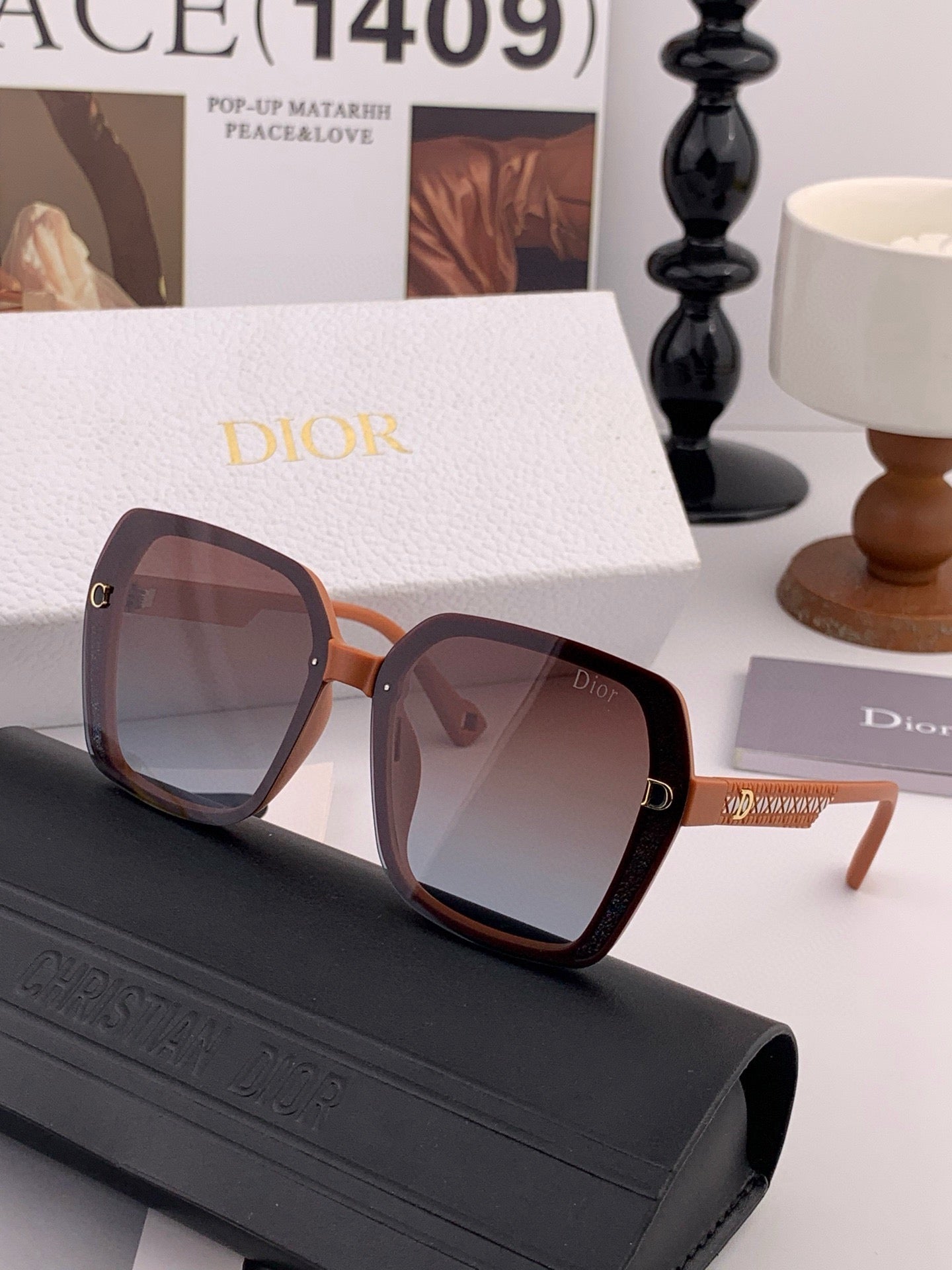 Inspired Dior CD6998 – Oversized Square Polarized Sunglasses (1:1 Mirror Quality)