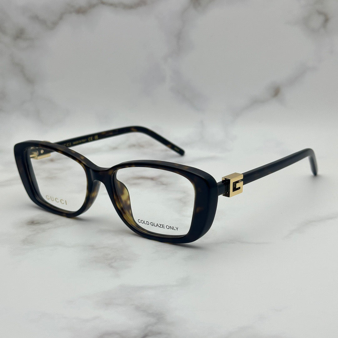 nspired Gucci GG1685OK – Rectangular Acetate Eyeglasses with Crystal Logo
