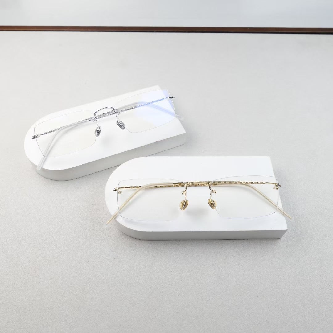 LINDBERG Horn Unique 2128 – Rimless Titanium Glasses (Original High Version)